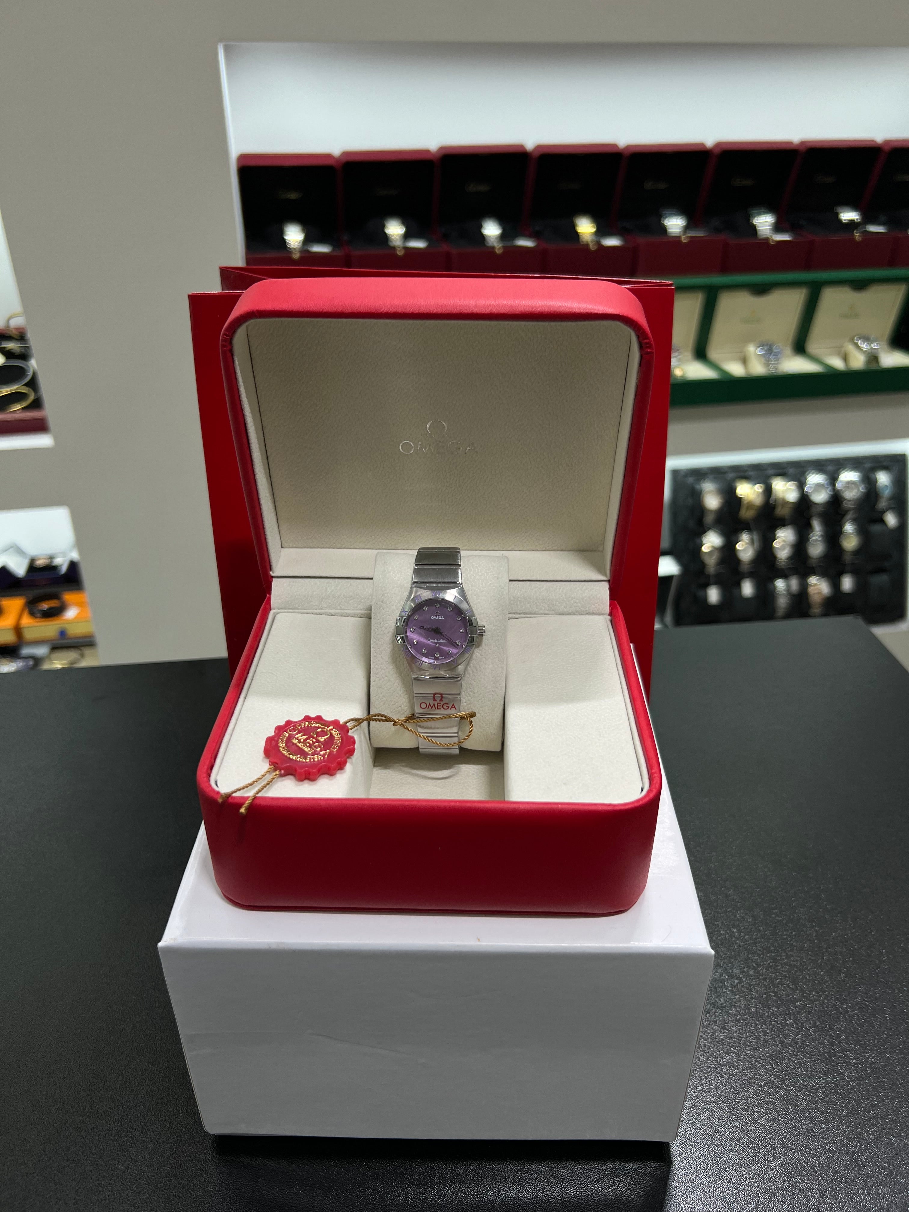 Constellation with a shiny purple dial