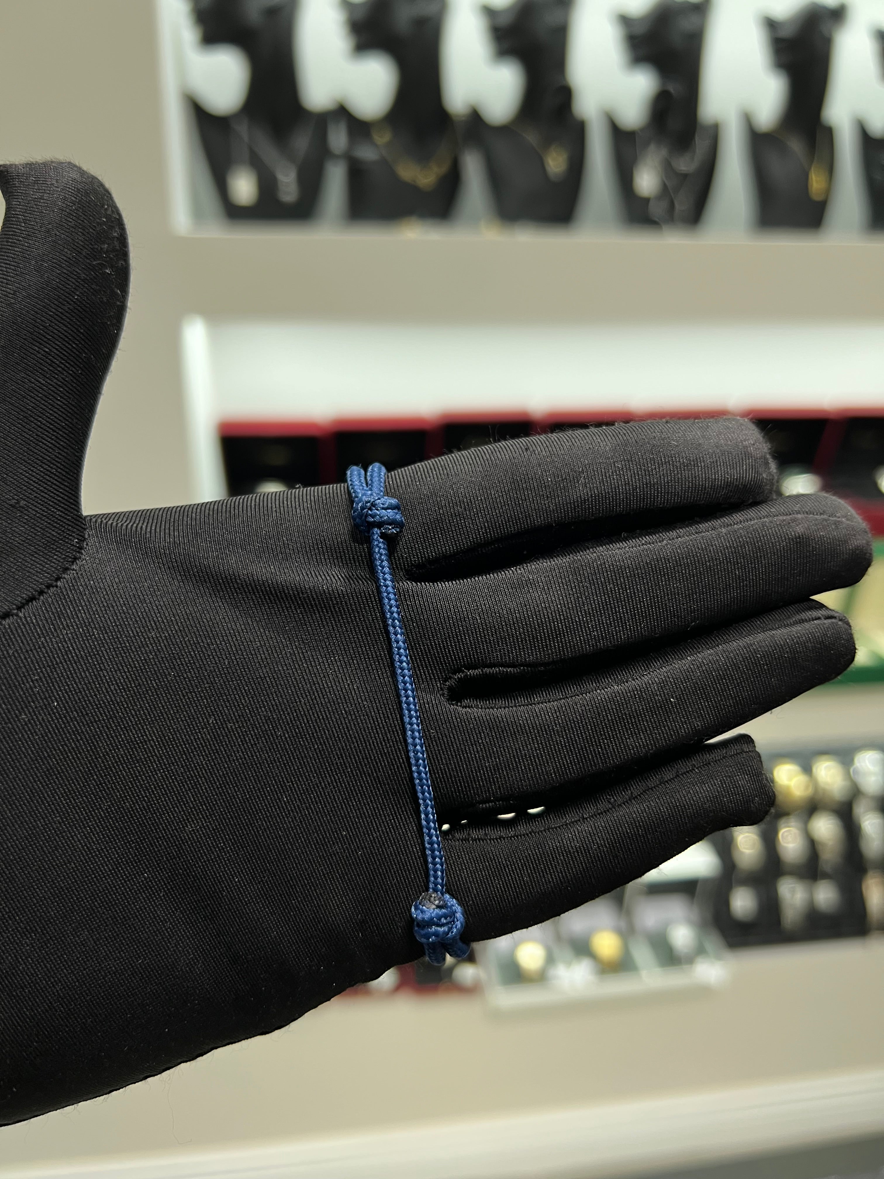 سوار خيط AR شعار المربع ازرق