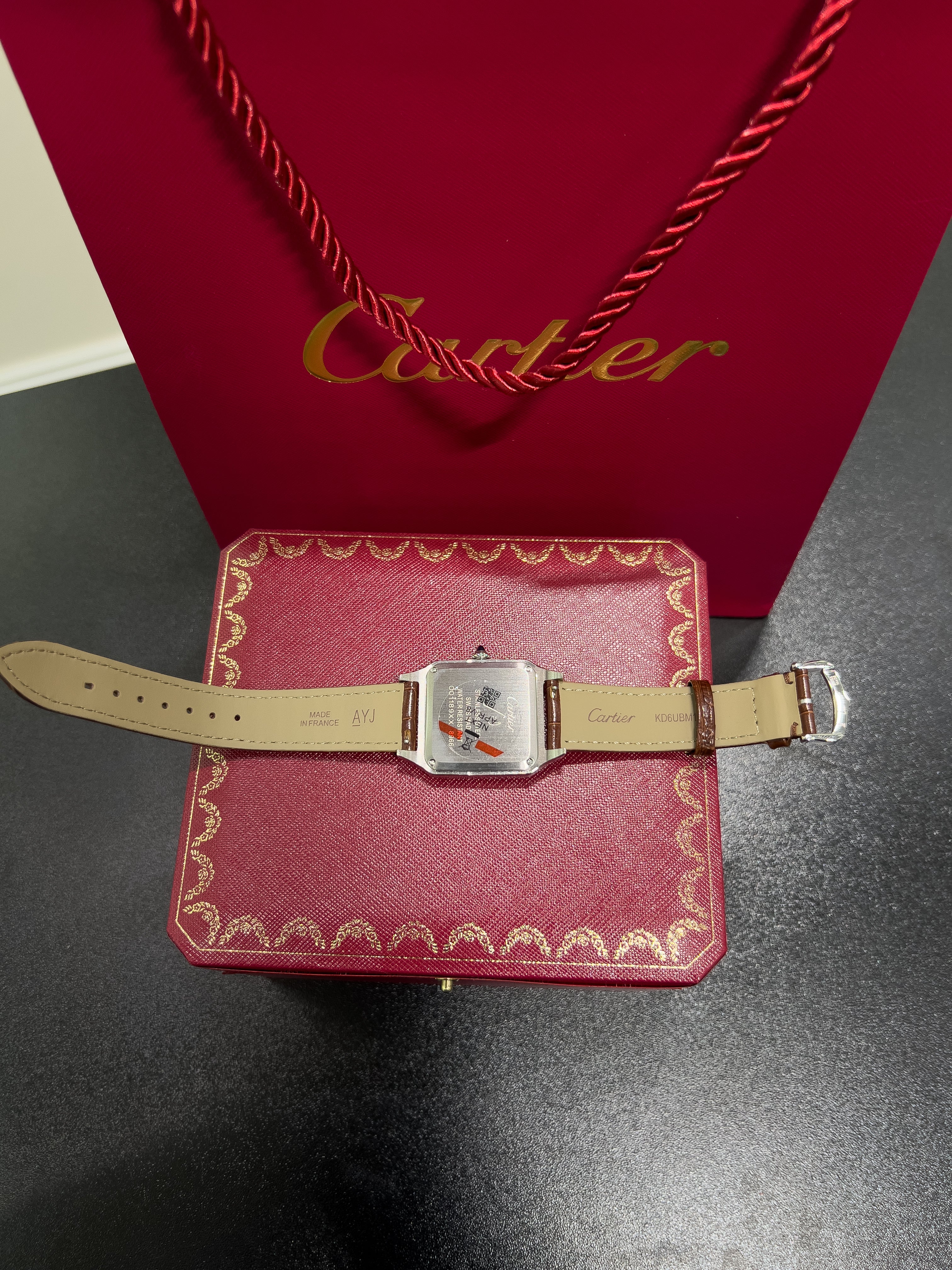 Santos brown leather