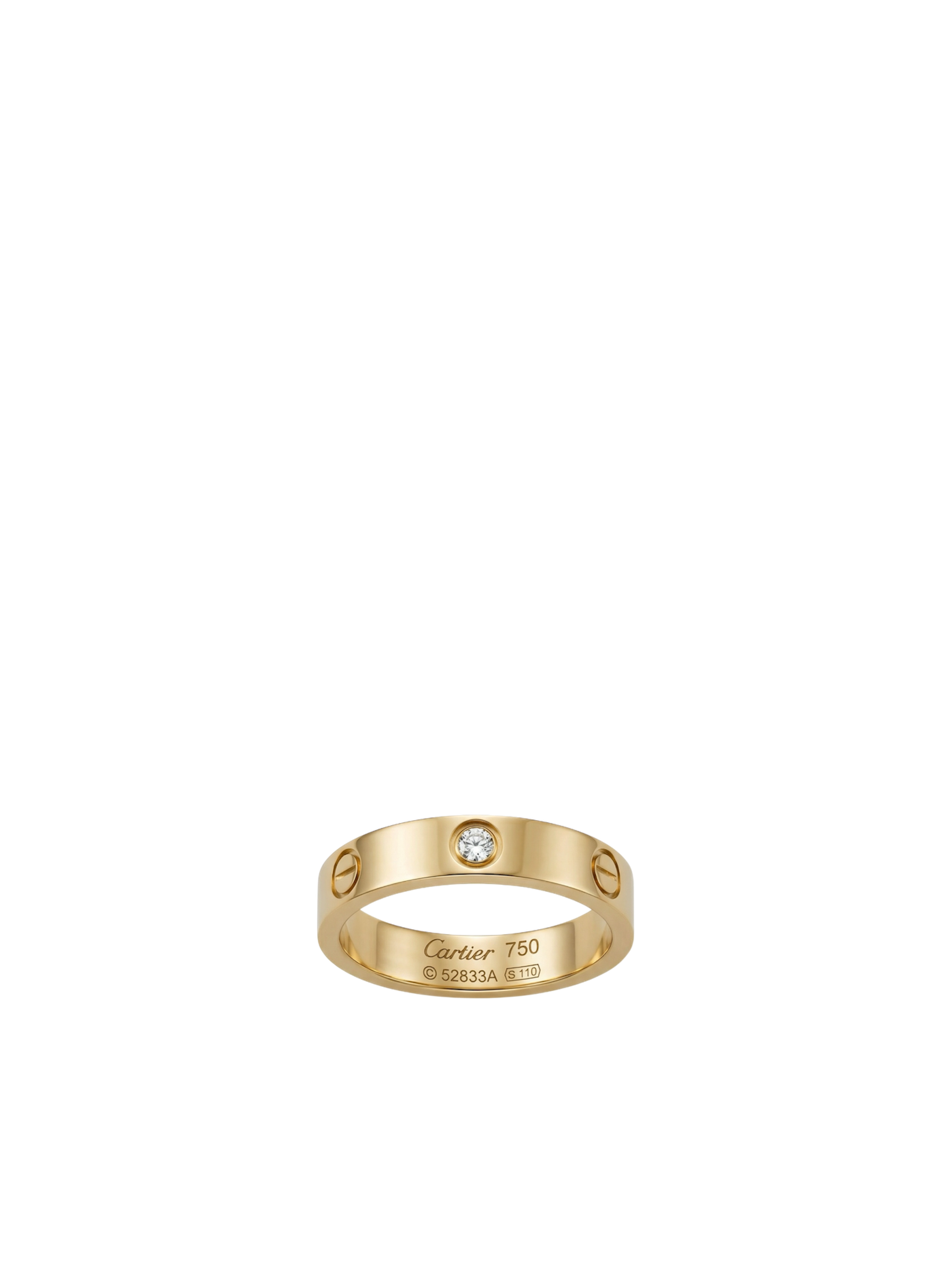 خاتم Cartiėr Love مرصع مختوم