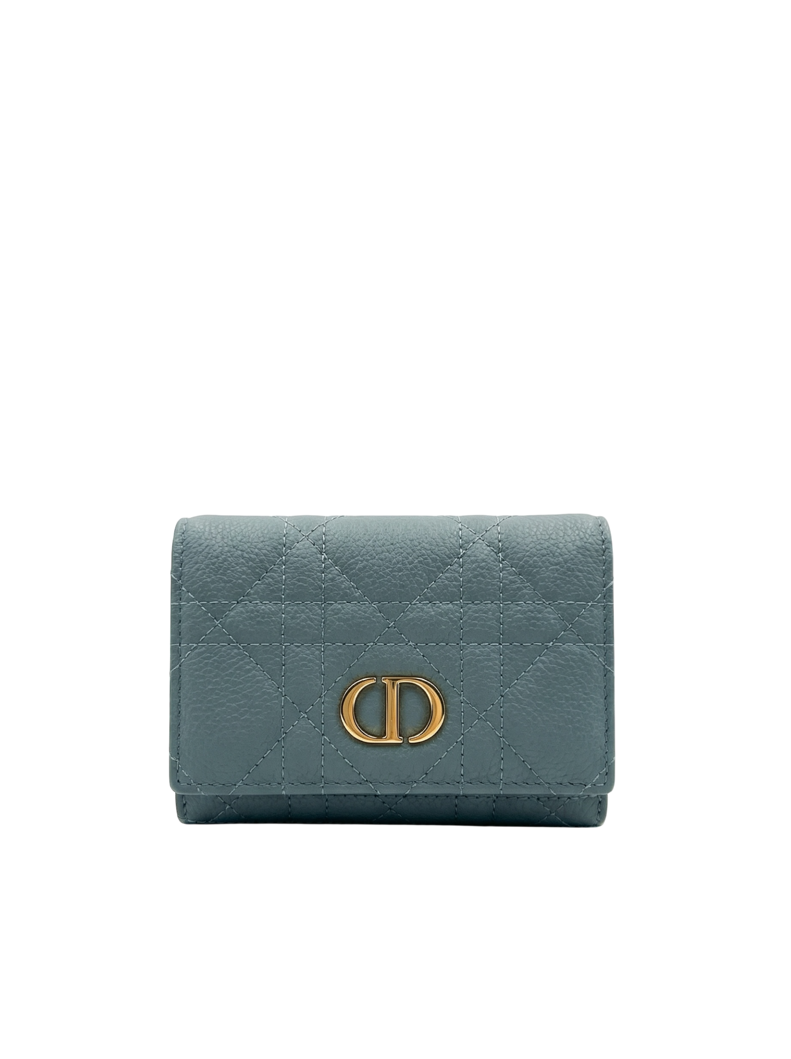 Cosmos Wallet – Grey Cannage Leather