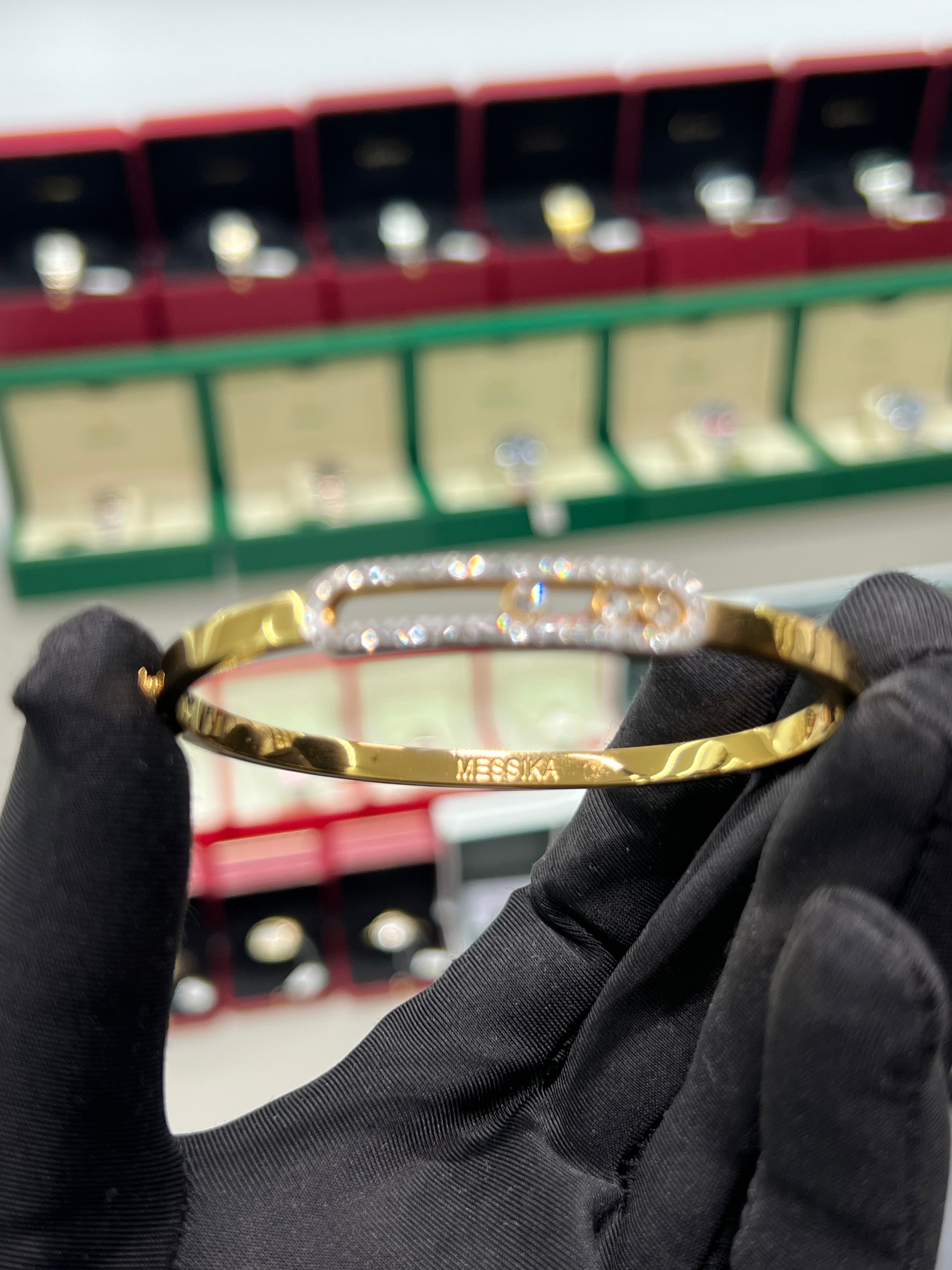 سوار ميسيكا ذهبي مرصع