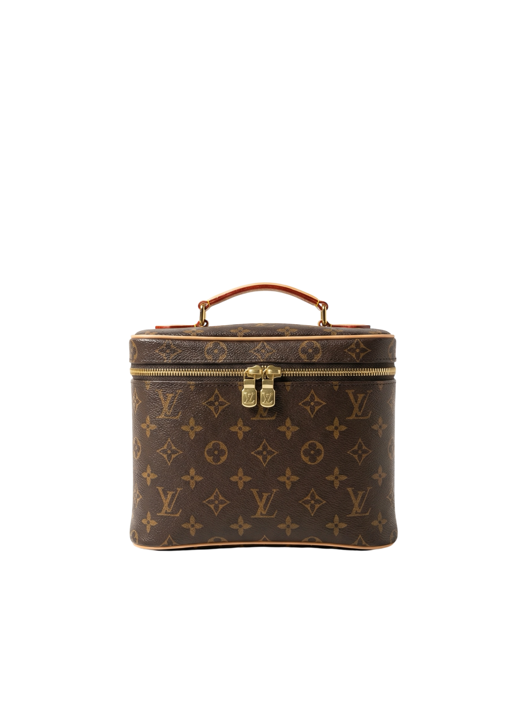 Nice BB Monogram Canvas Cosmetic Bag Brown