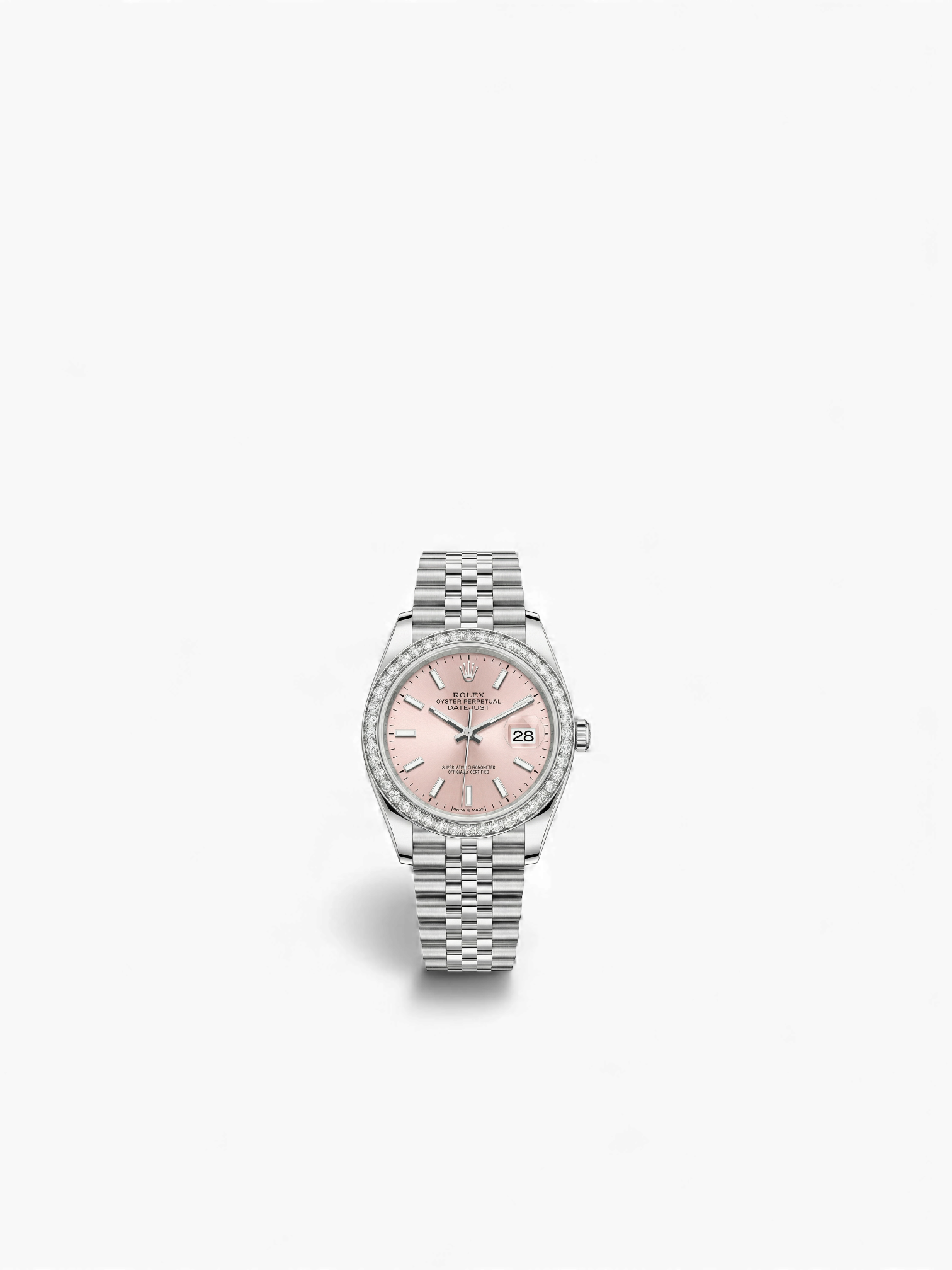 Datejust Pink Dial Studded 36mm