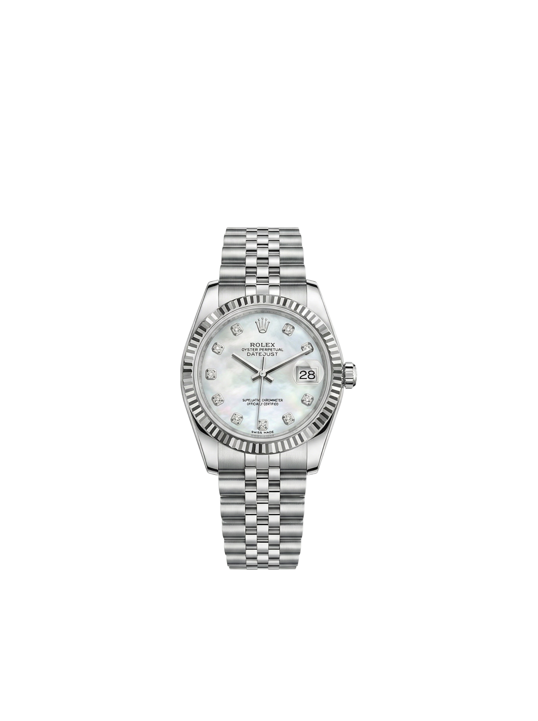 Datejust Pearl Dial Studded Size 36mm