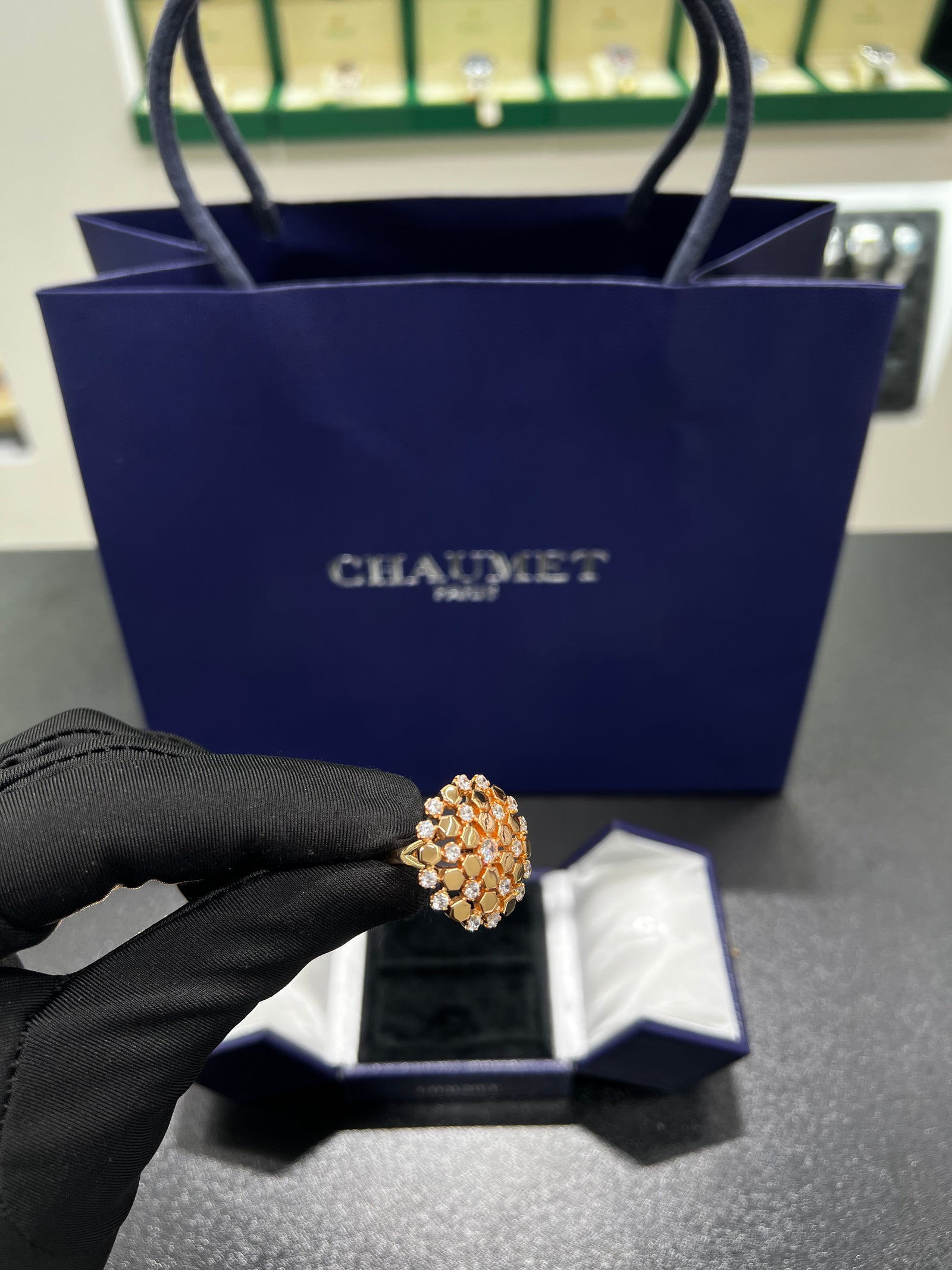 خاتم CHAUMĖT rose gold