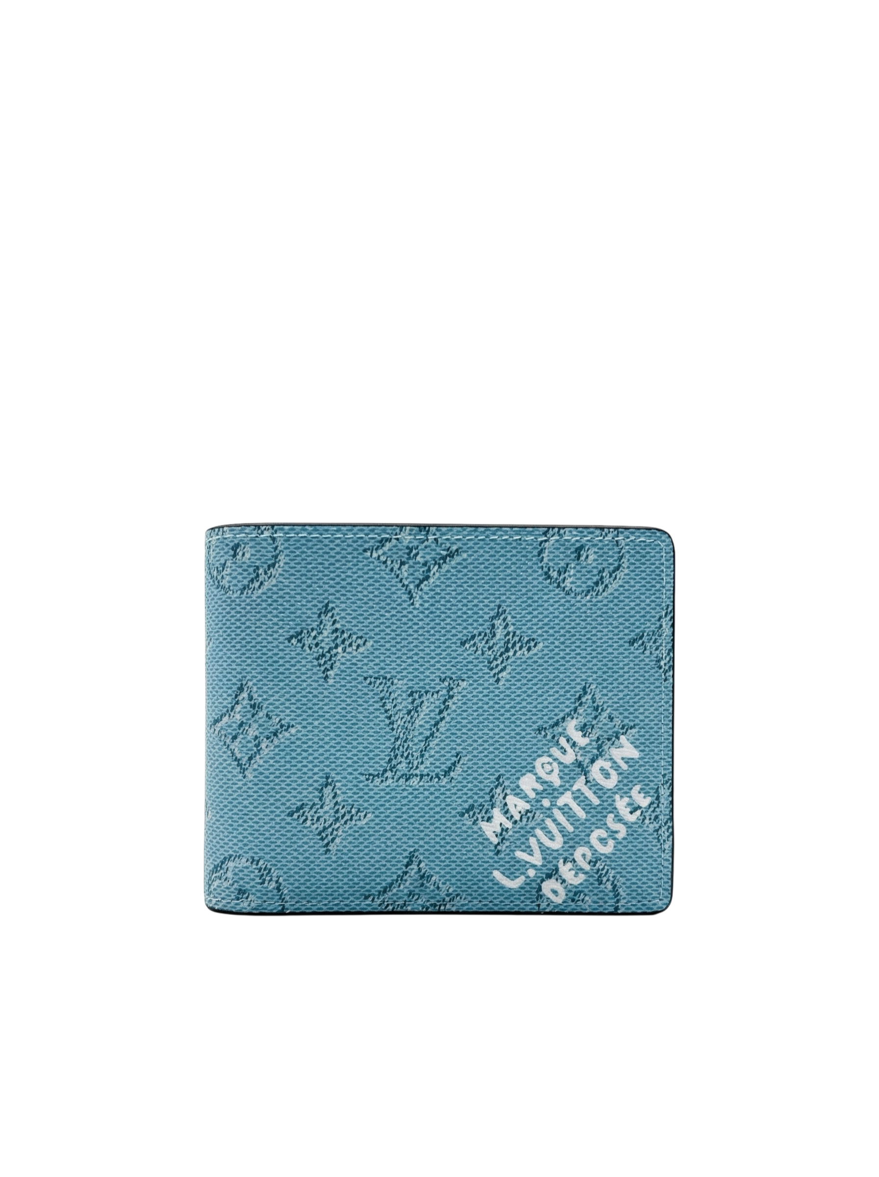 Multiple Wallet – Blue Monogram
