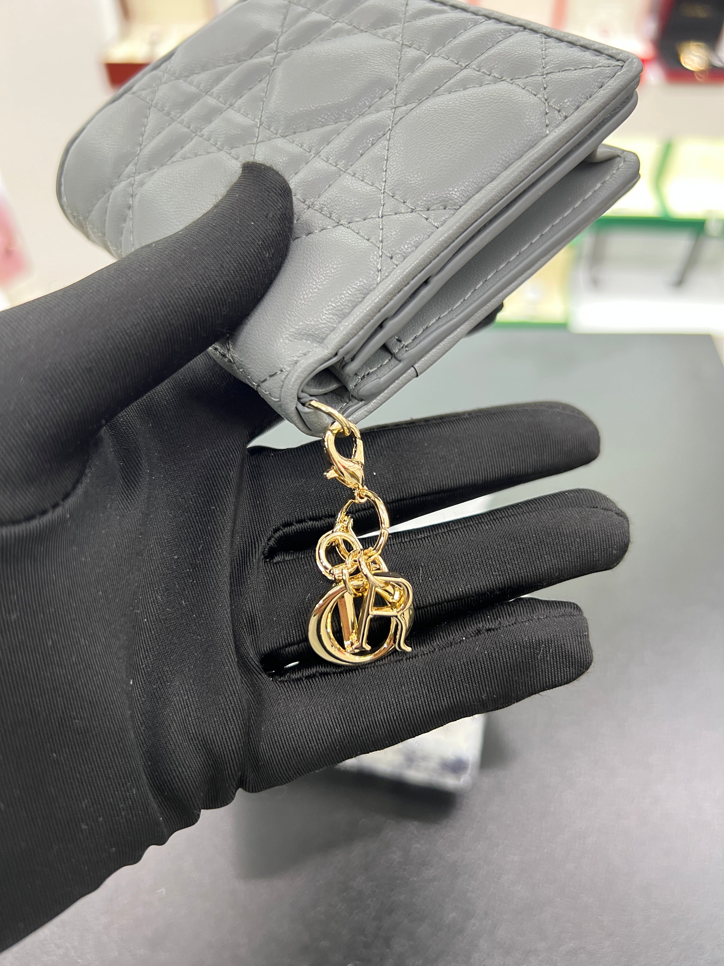 Lotus Wallet in Cannage Lambskin