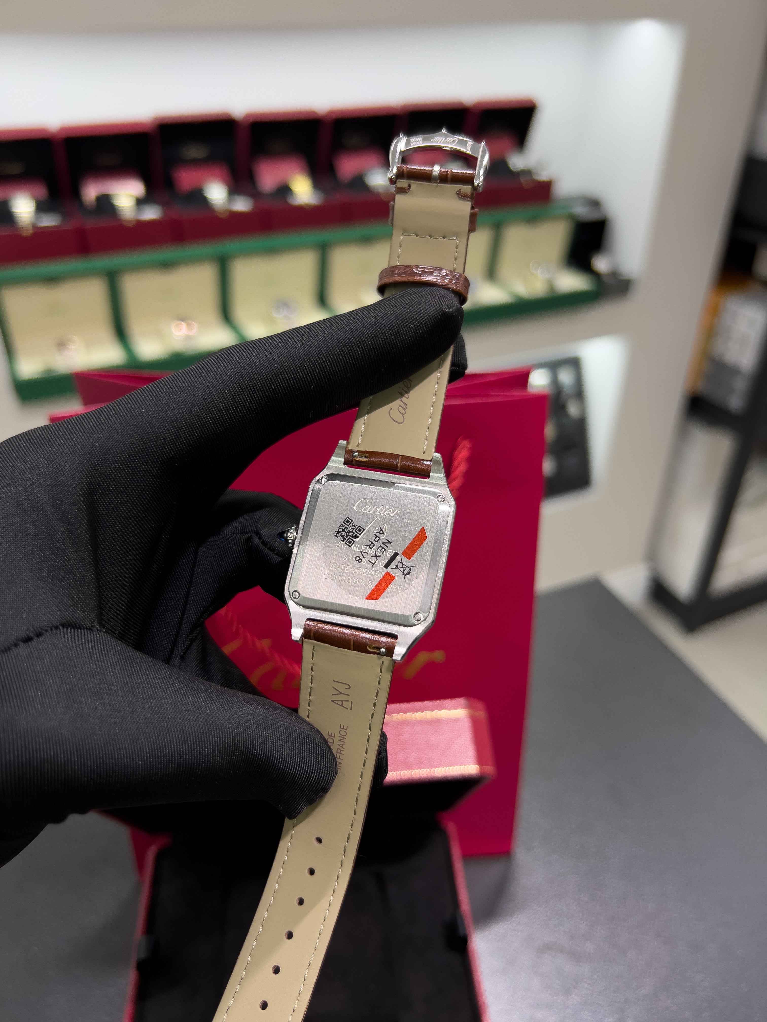 Santos brown leather