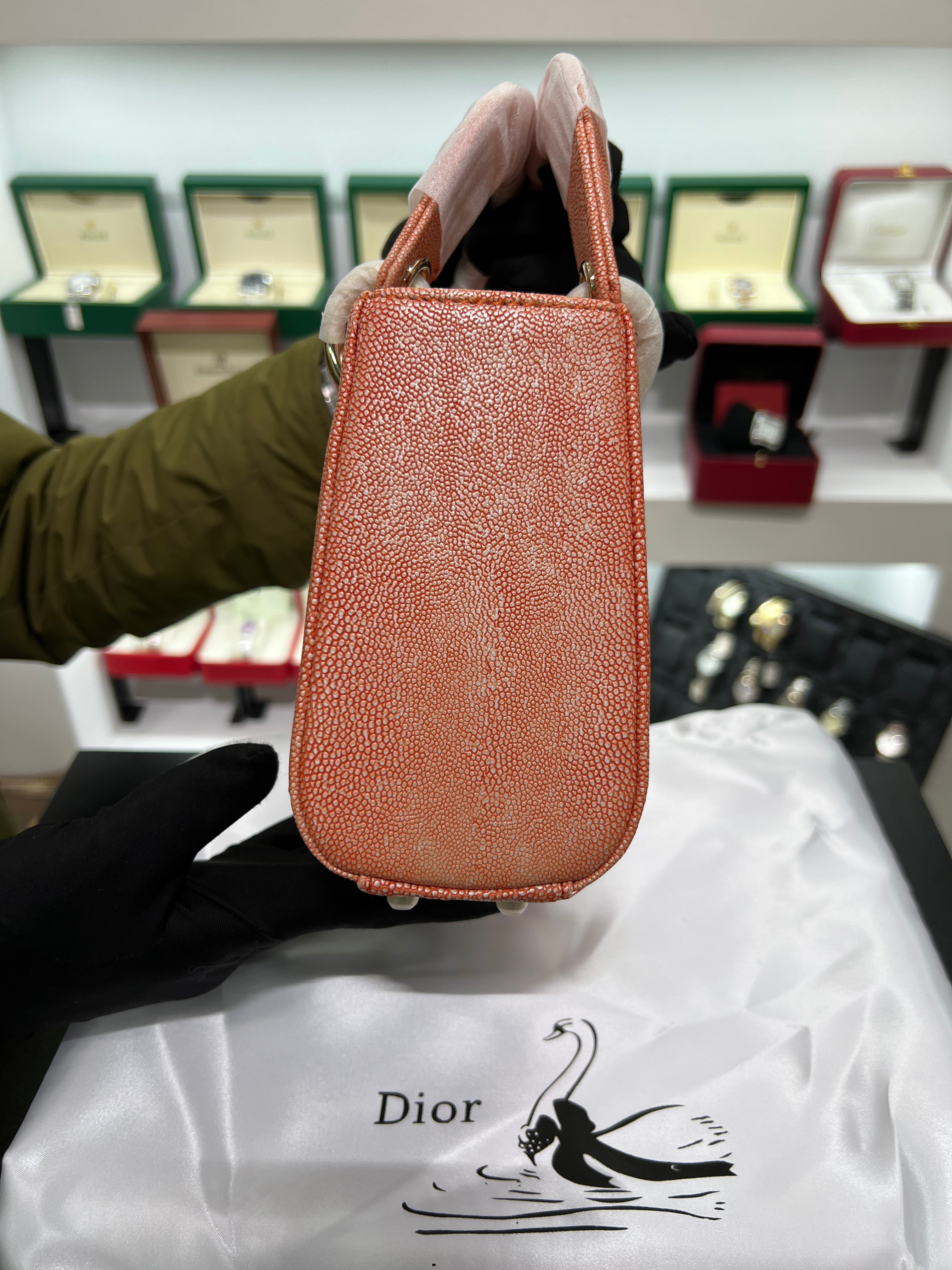 Lady mini Bag in Grained Calfskin