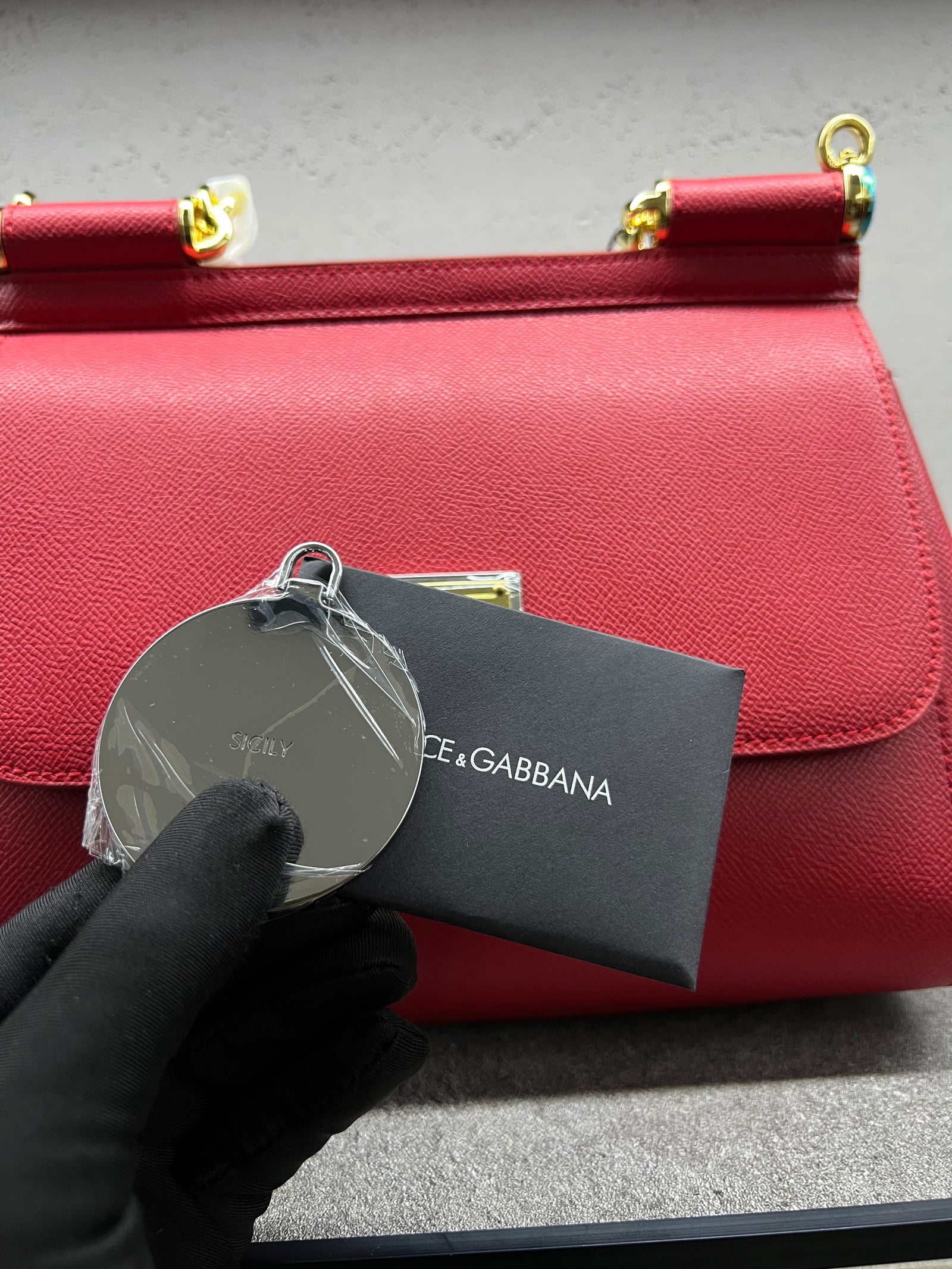 حقيبة سيسيلي الكبيرة – أحمر | Sicily Bag Large – Red