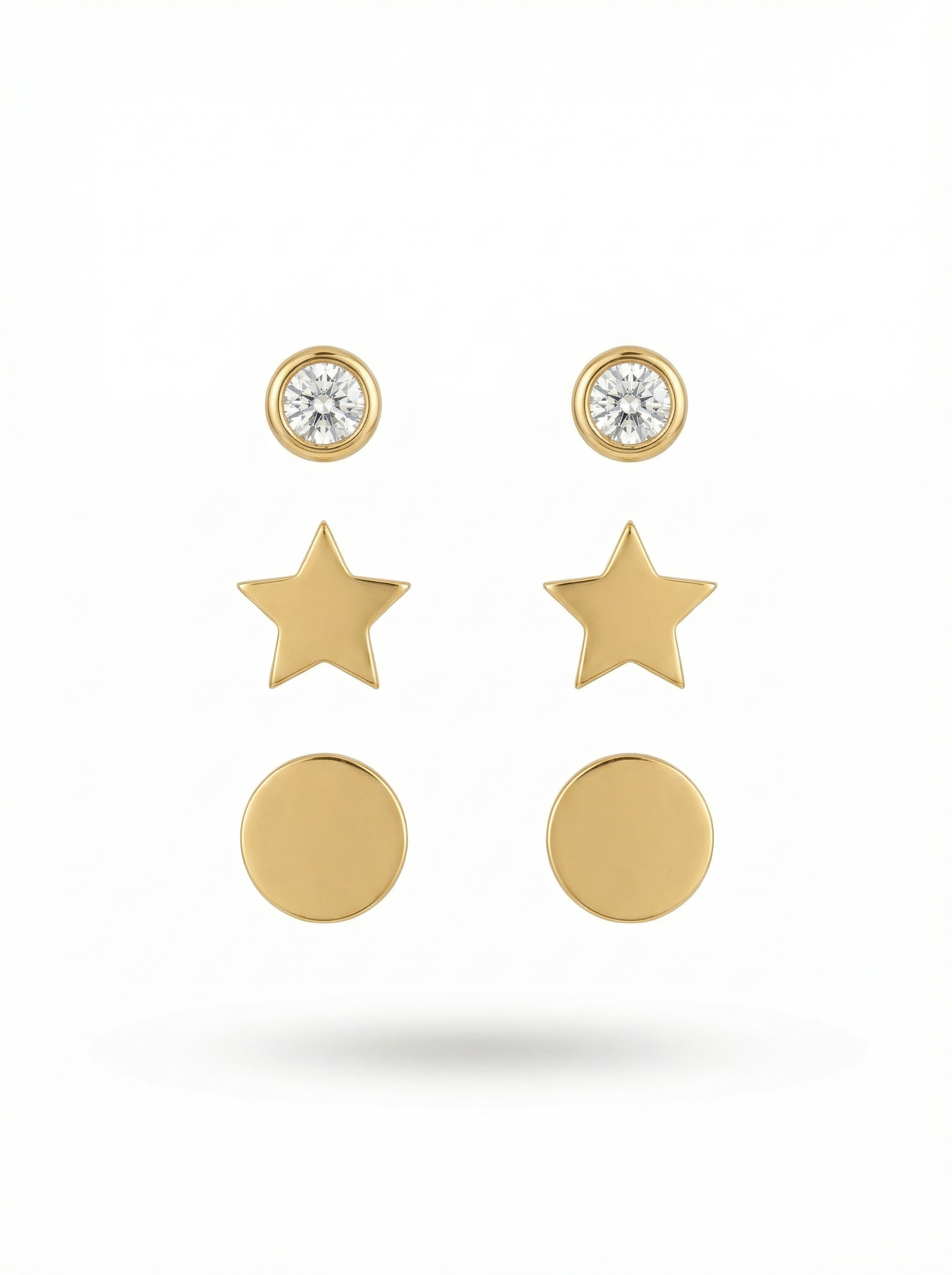 أقراط أذن التلاثيات النجمه