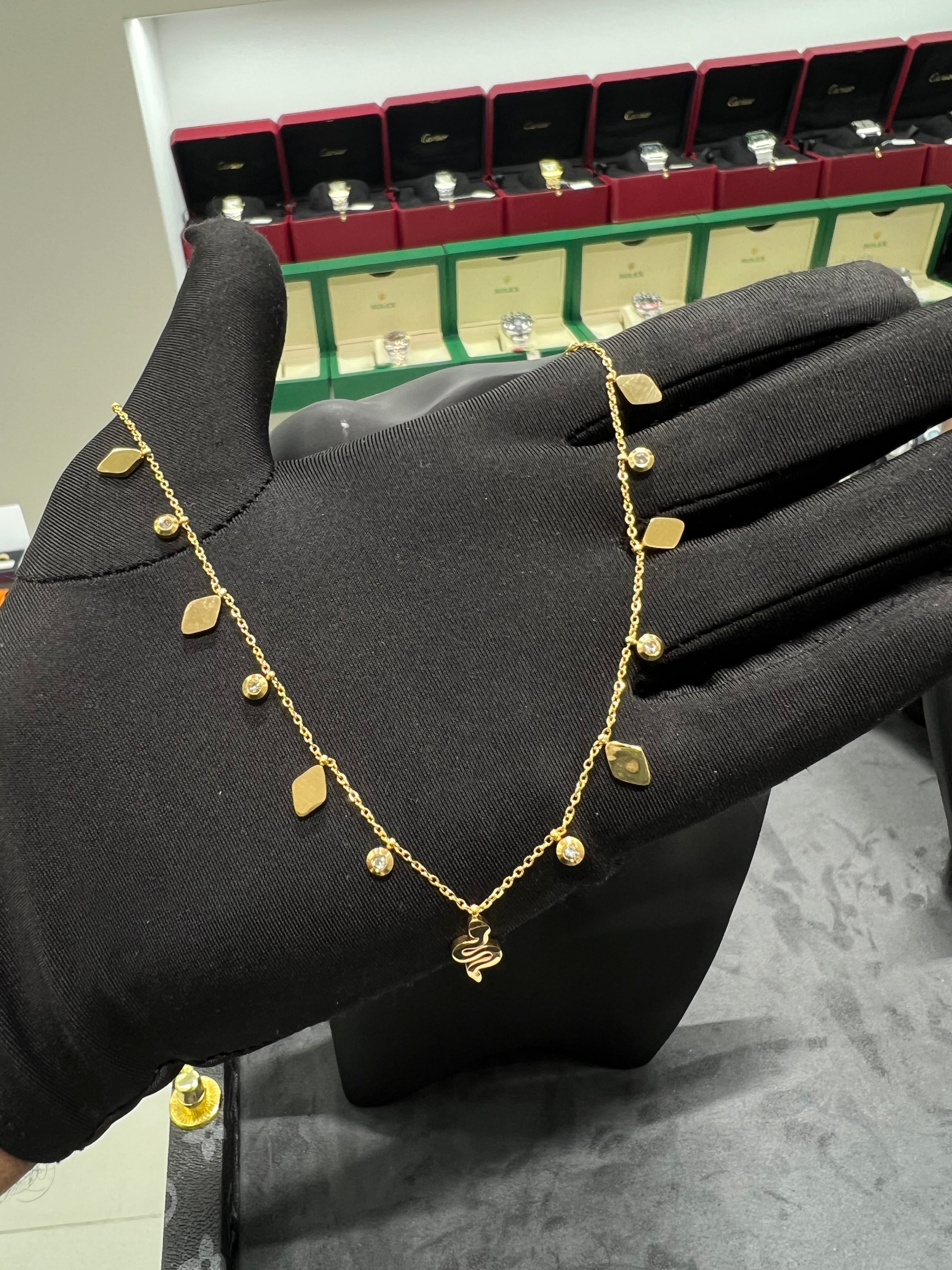 سلسال بشكل دايموند