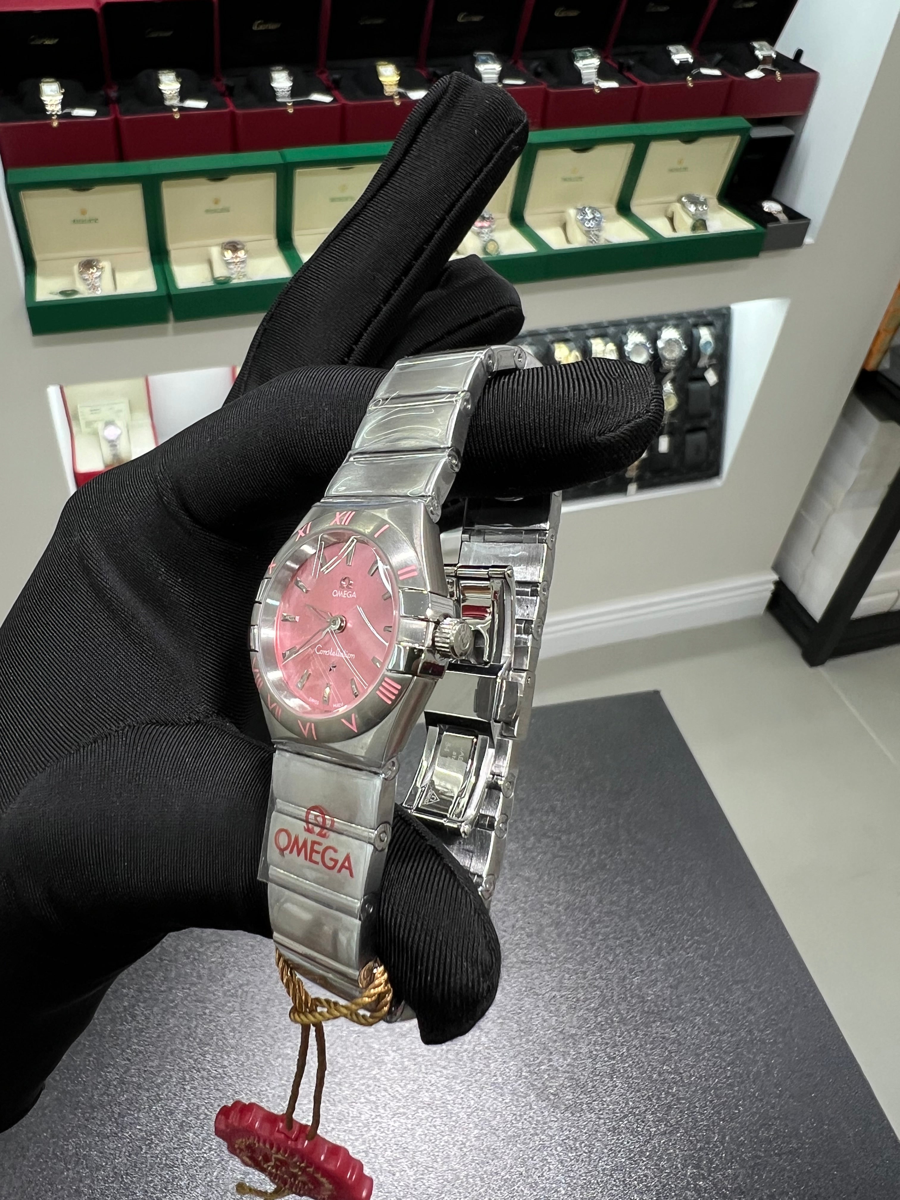 Constellation with a pink dial