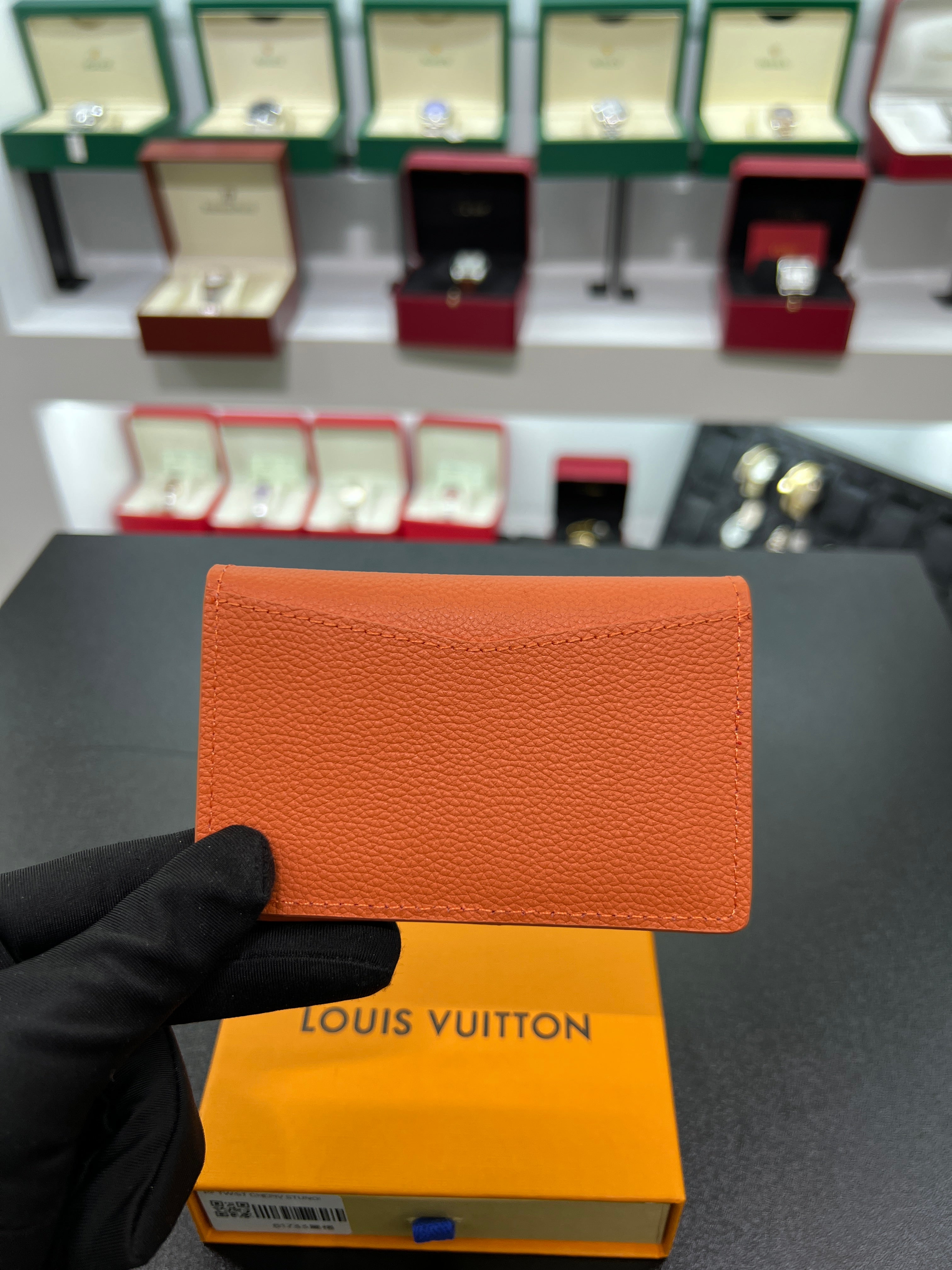 Pocket Organizer – Orange Leather