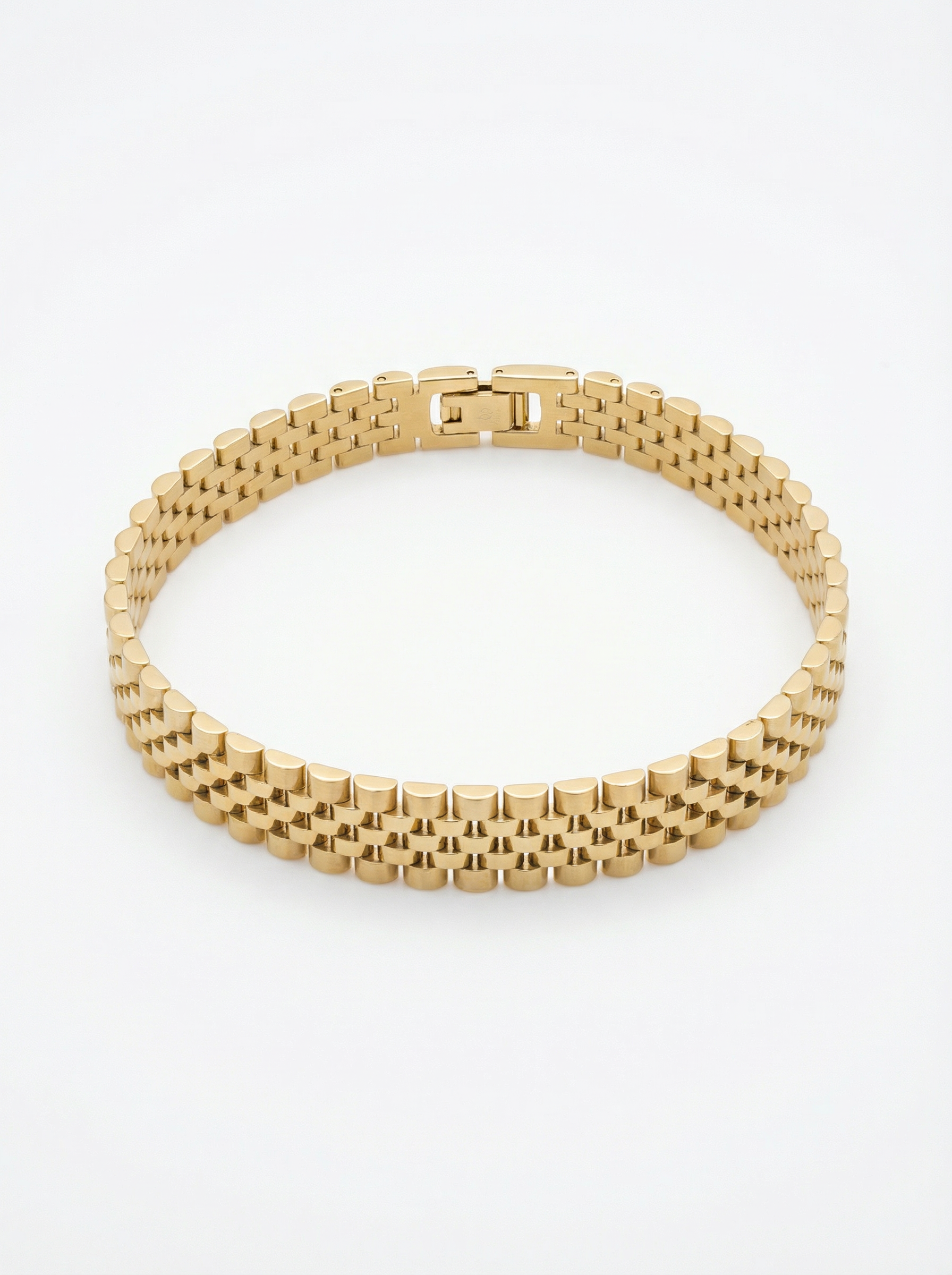 سوار رولكس ذهبي عريض