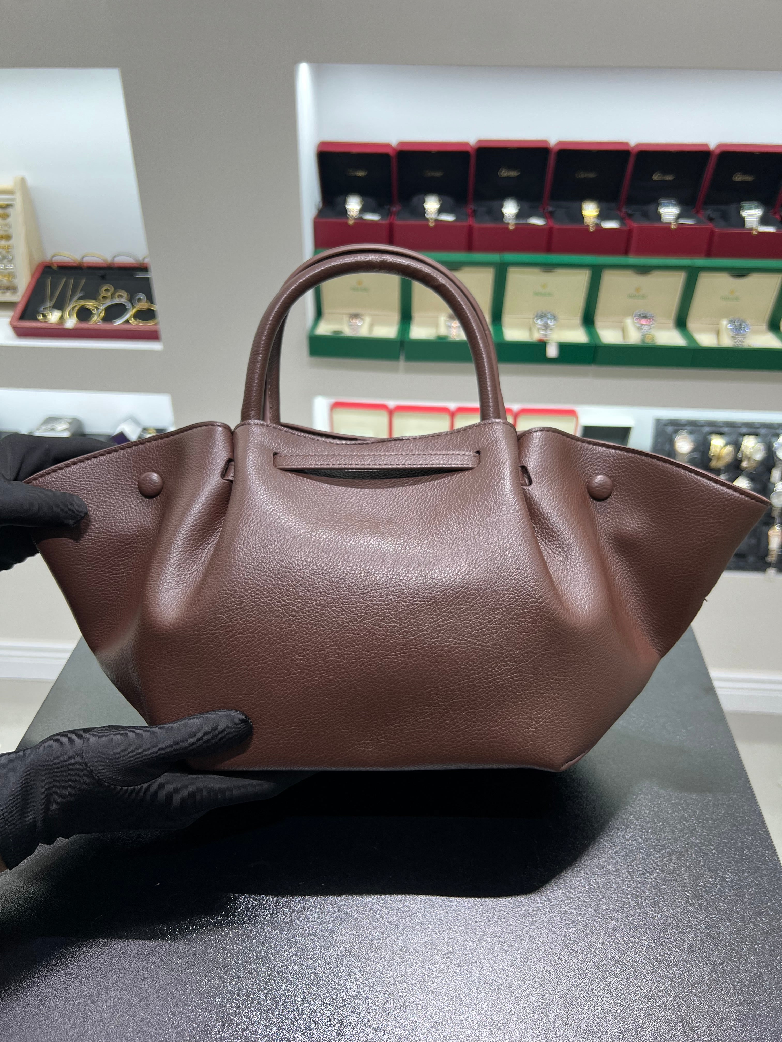 demellier New York, medium, dark brown