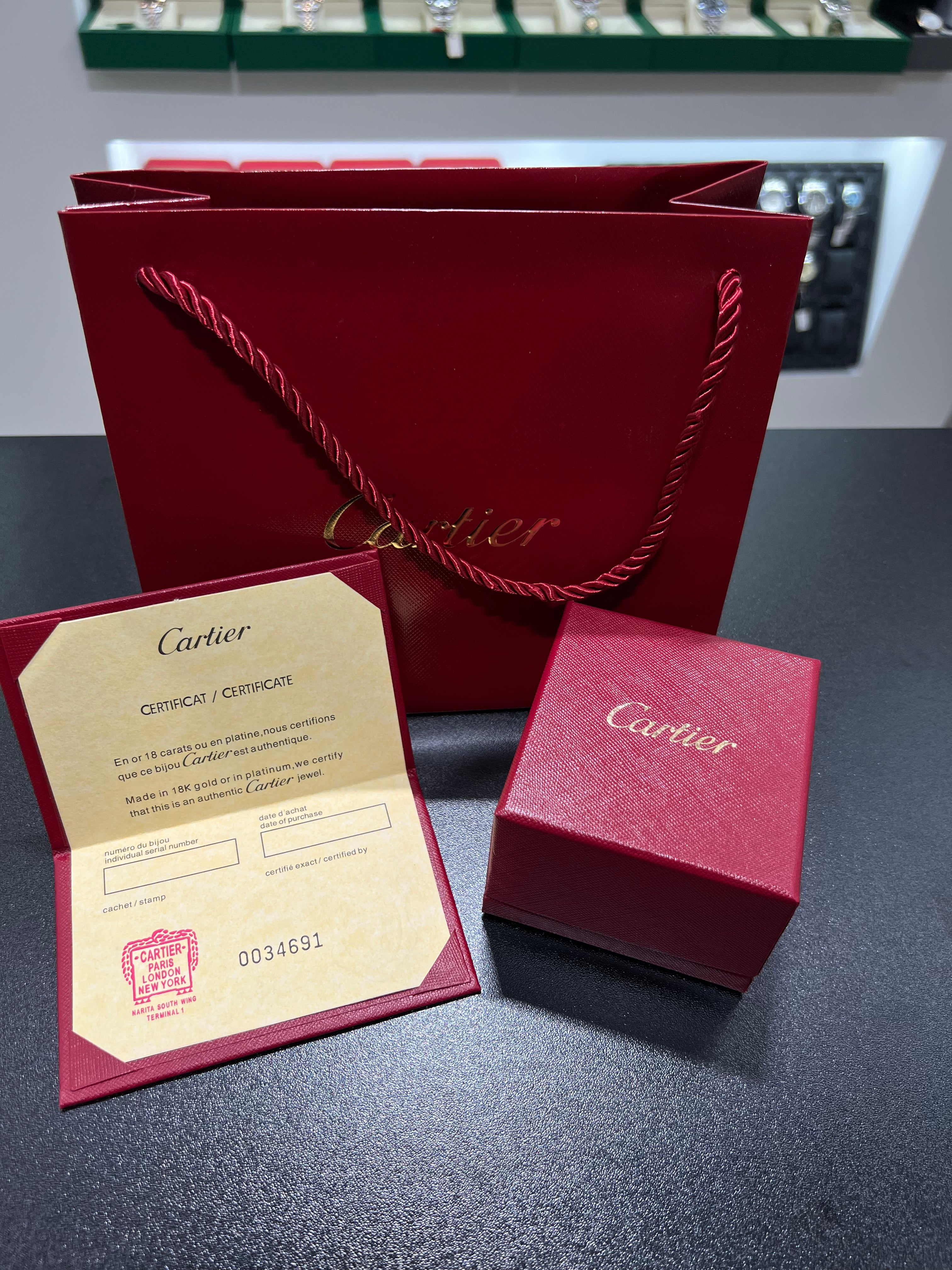 خاتم Cartiėr ترينيتي مرصع