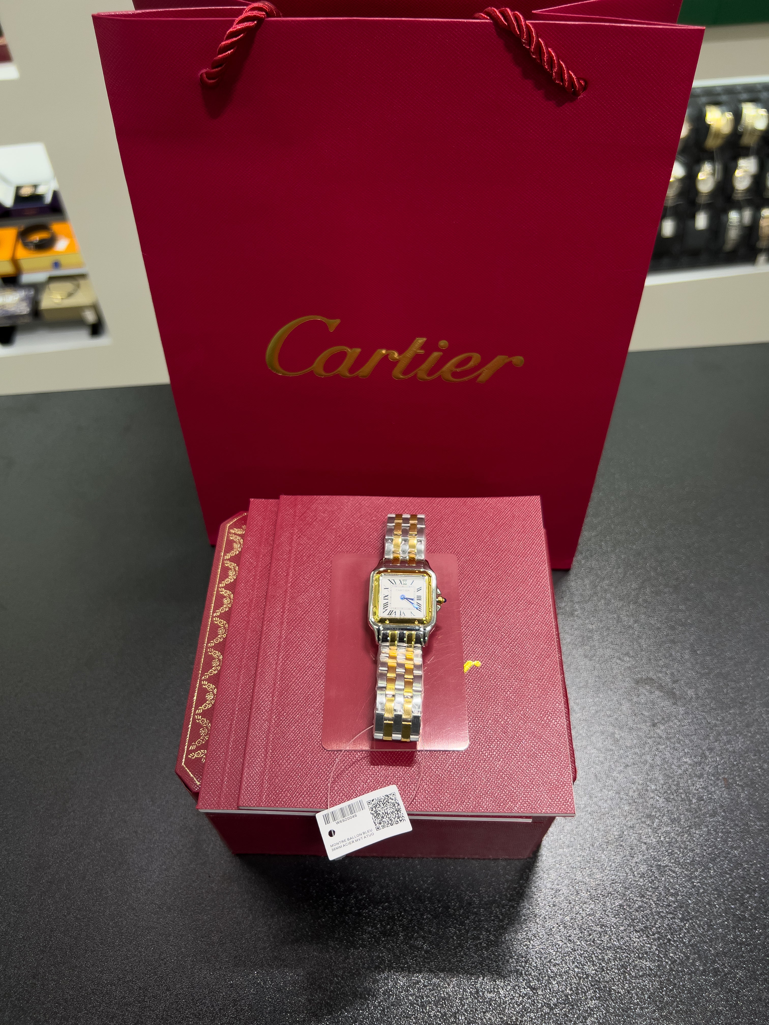 Cartiėr Panthère watch, gold and silver