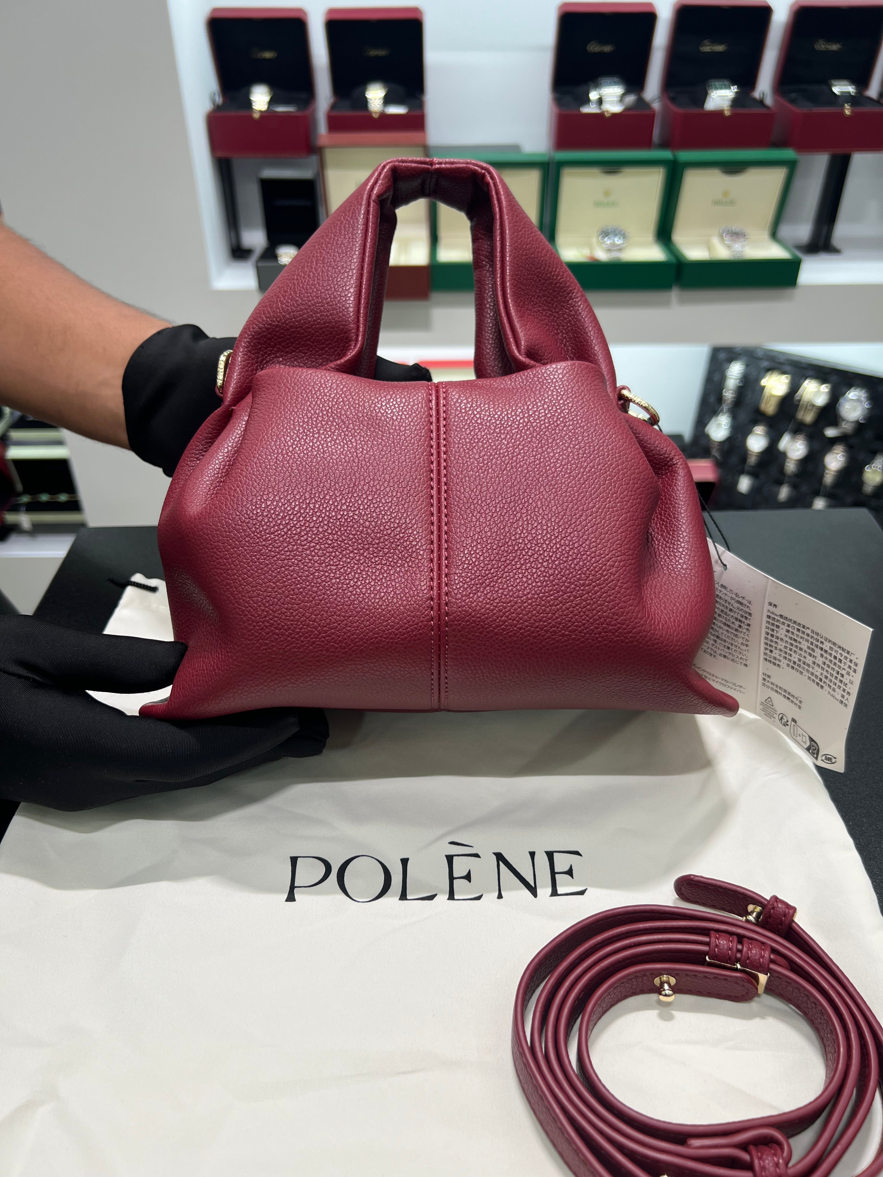 Numérö Neuf Mini burgundy bag