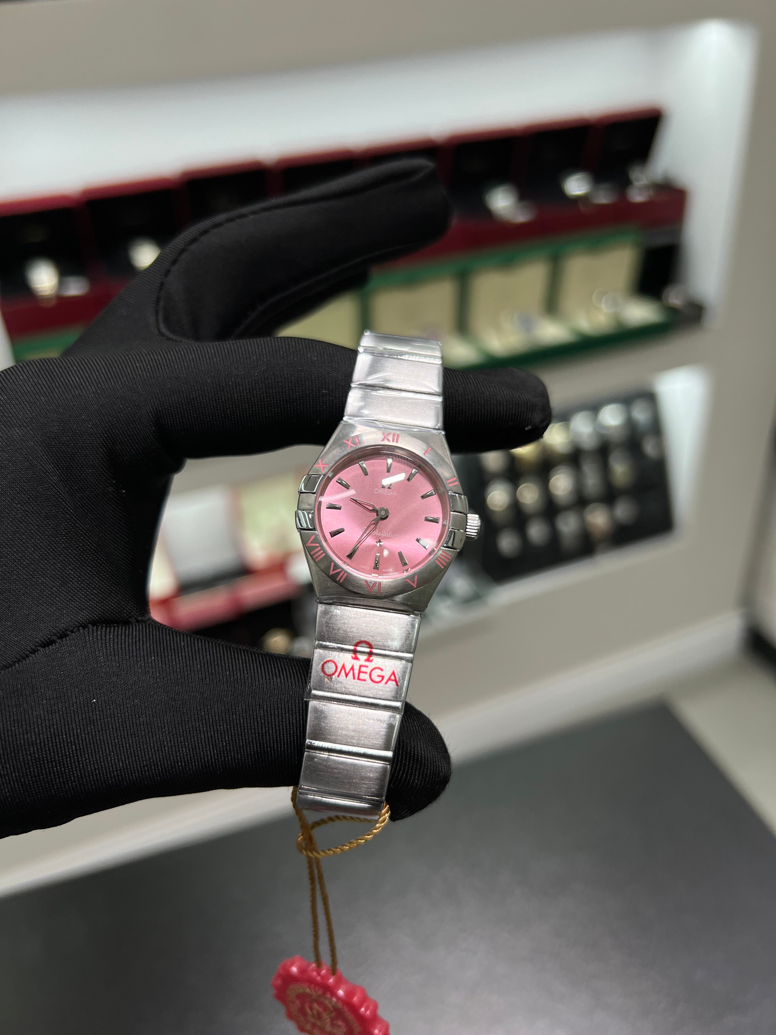 Constellation with a pink dial