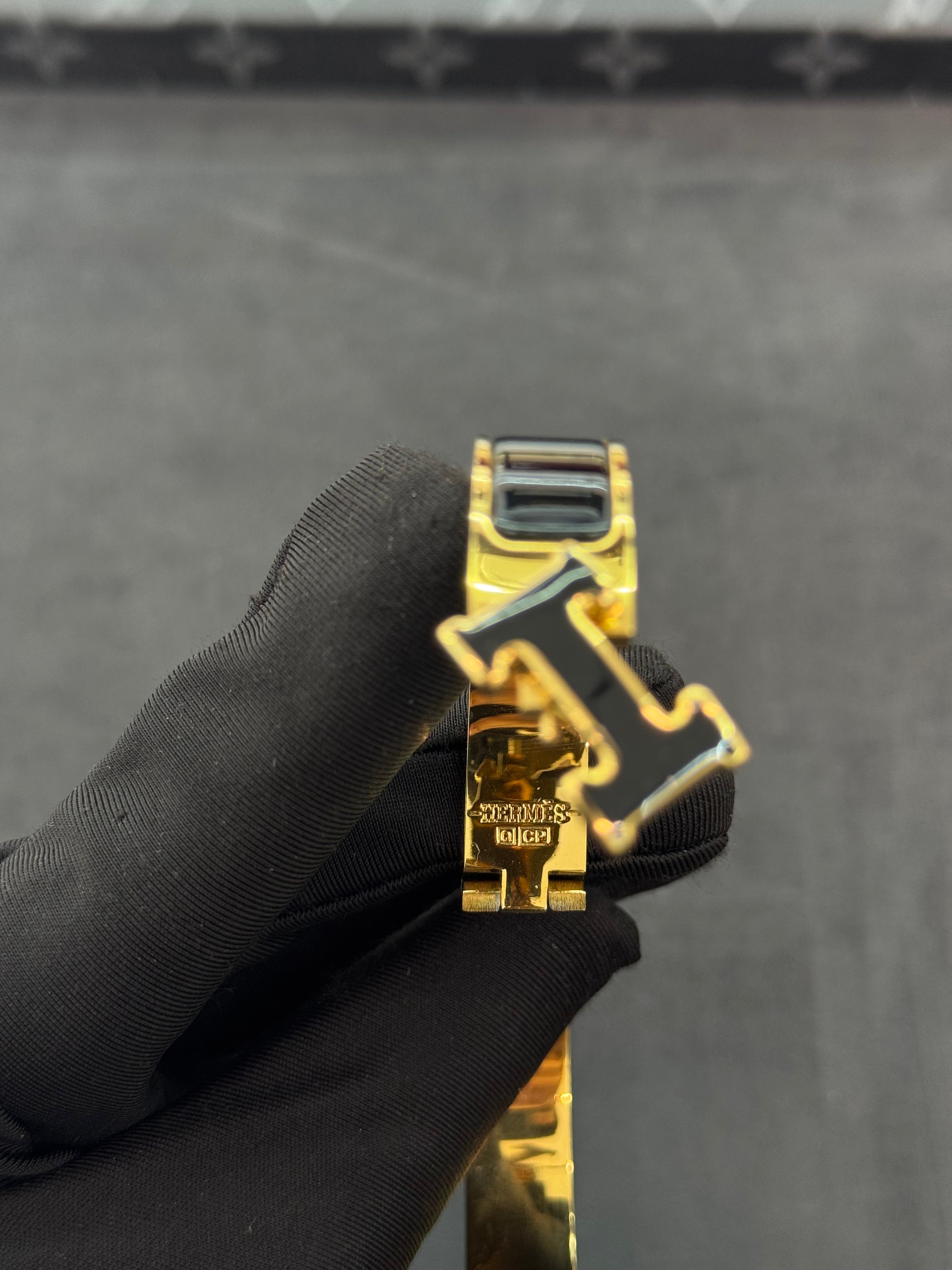 Clic H Bracelet (black) مقاس 16