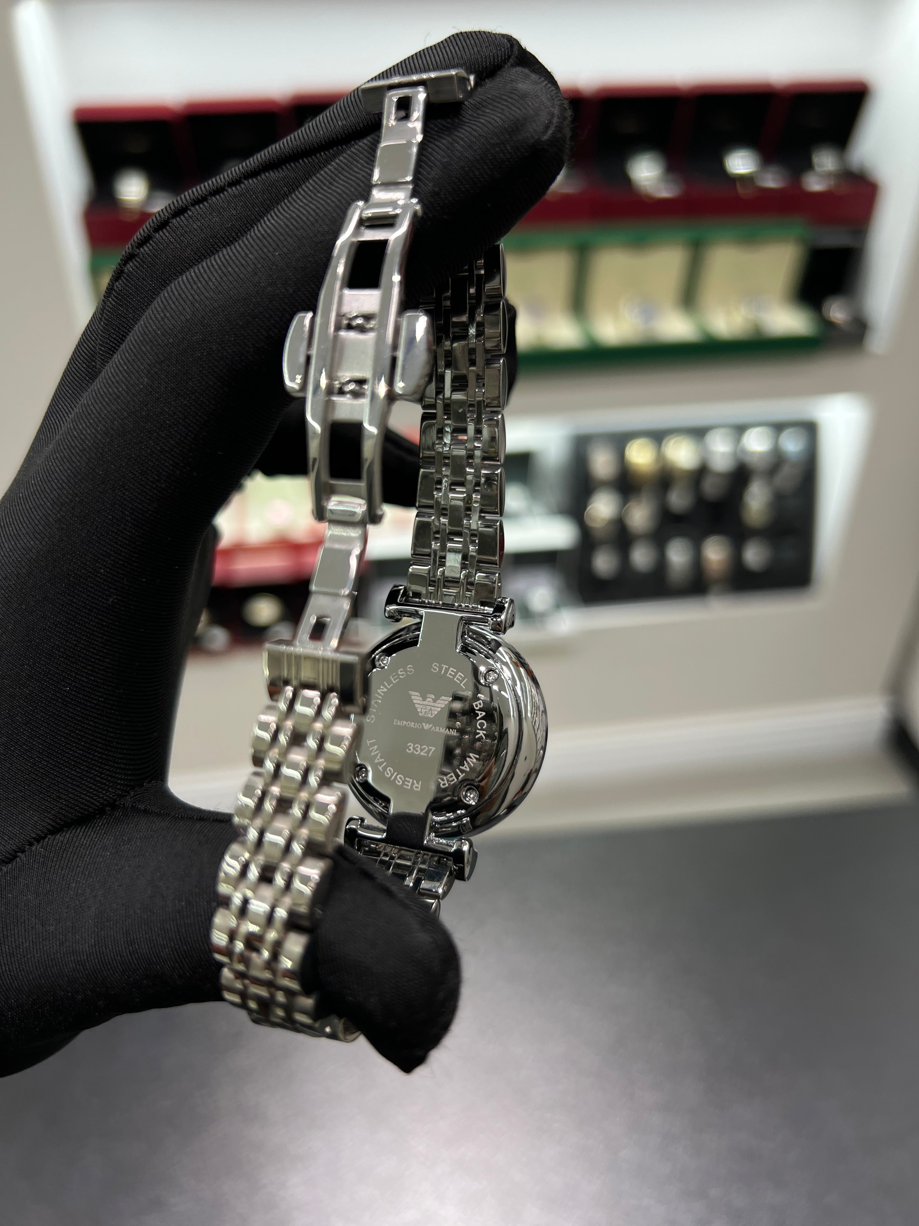 Armanį watch, silver, gray lens, جوده B, من دون علبه