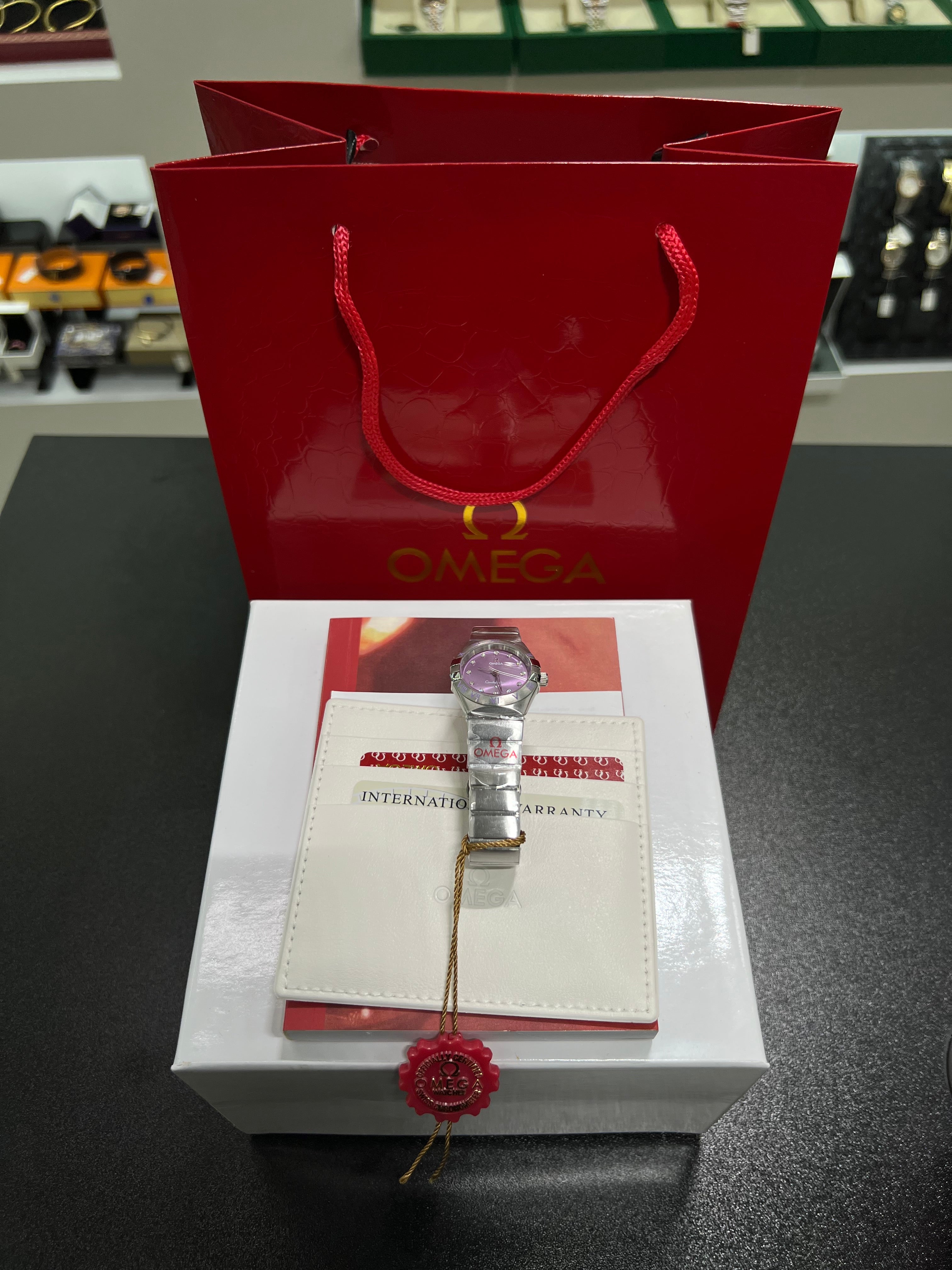 Constellation with a shiny purple dial