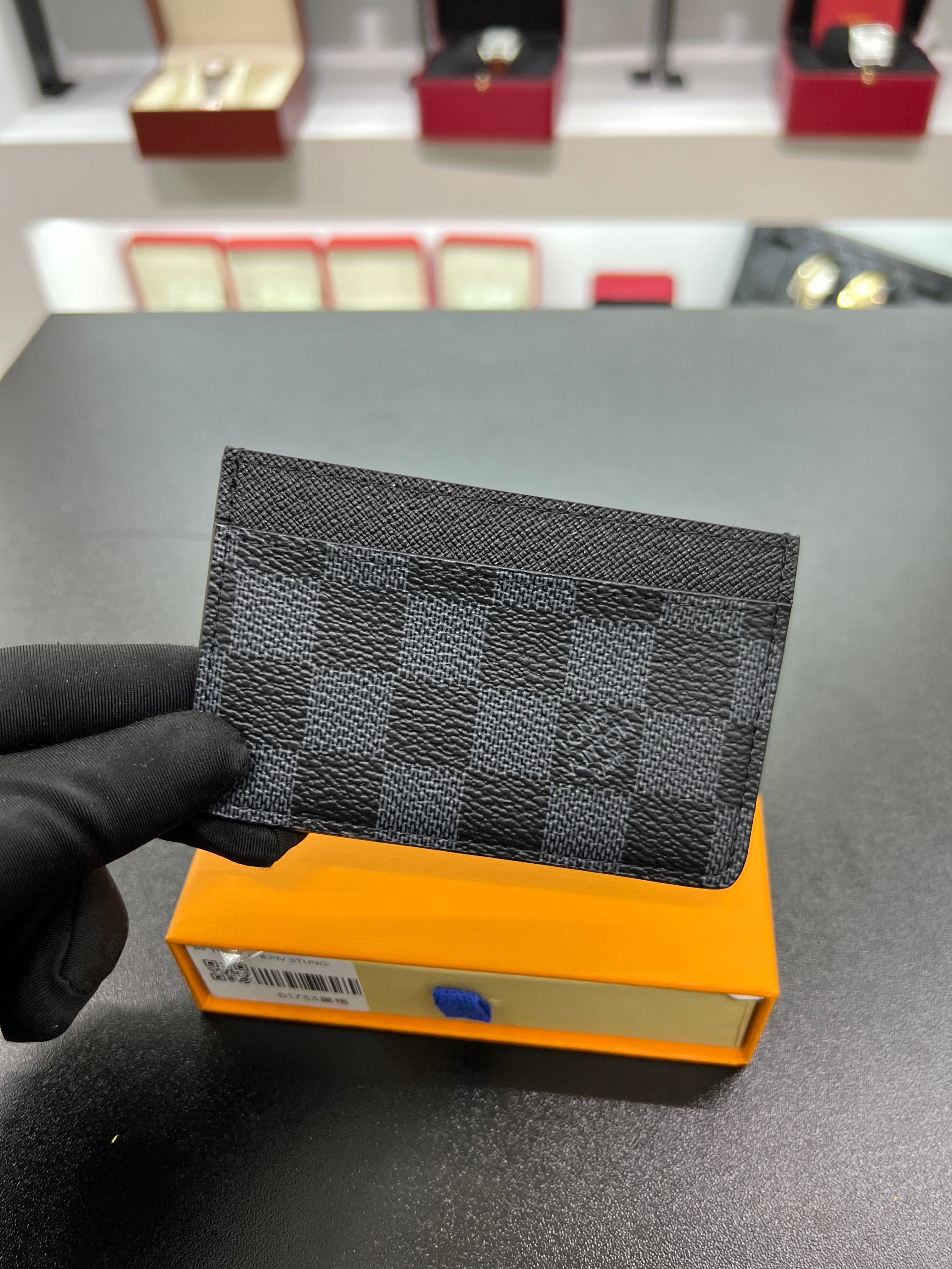 Card Holder – Damier Graphite