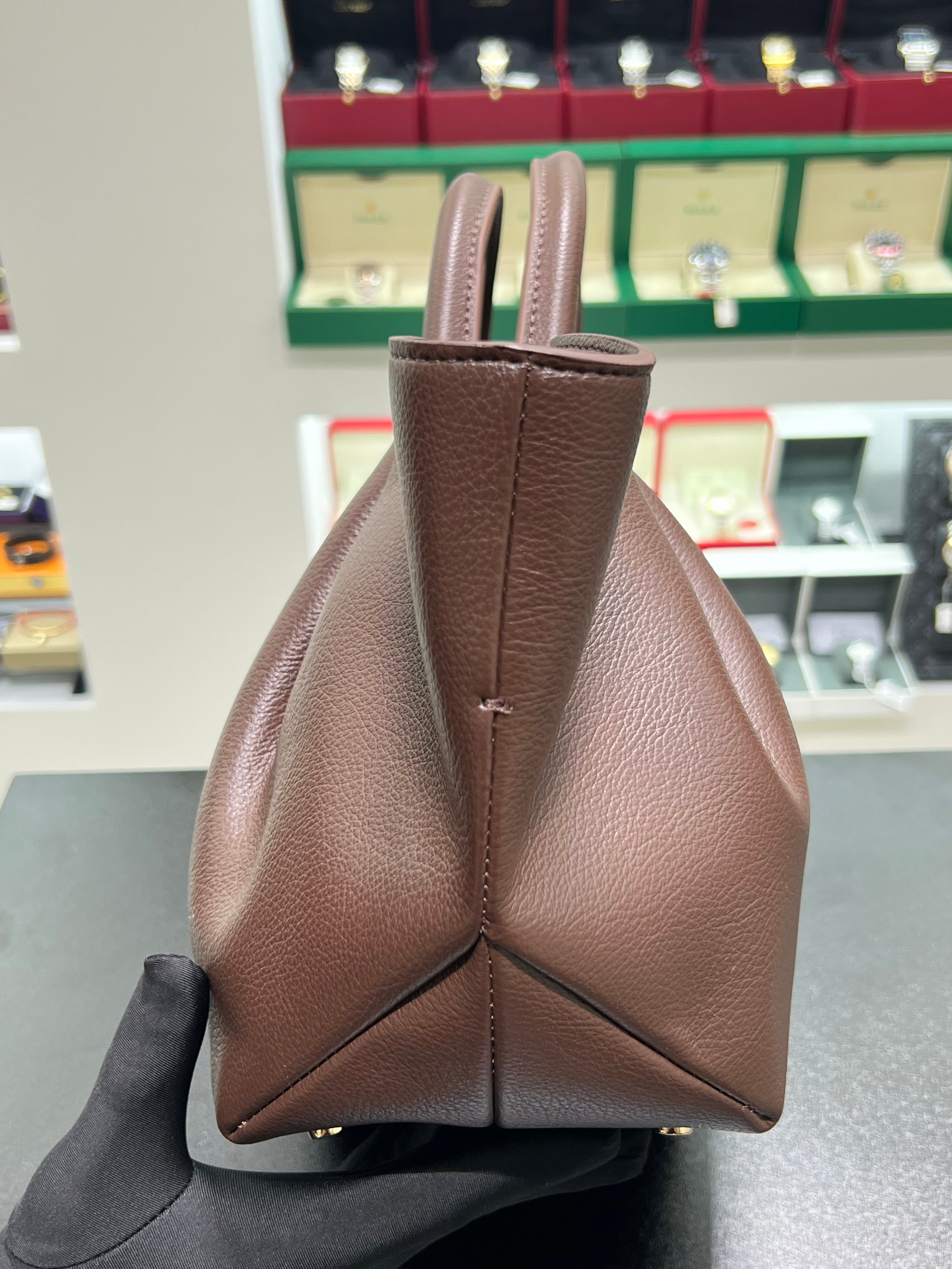 demellier New York, medium, dark brown