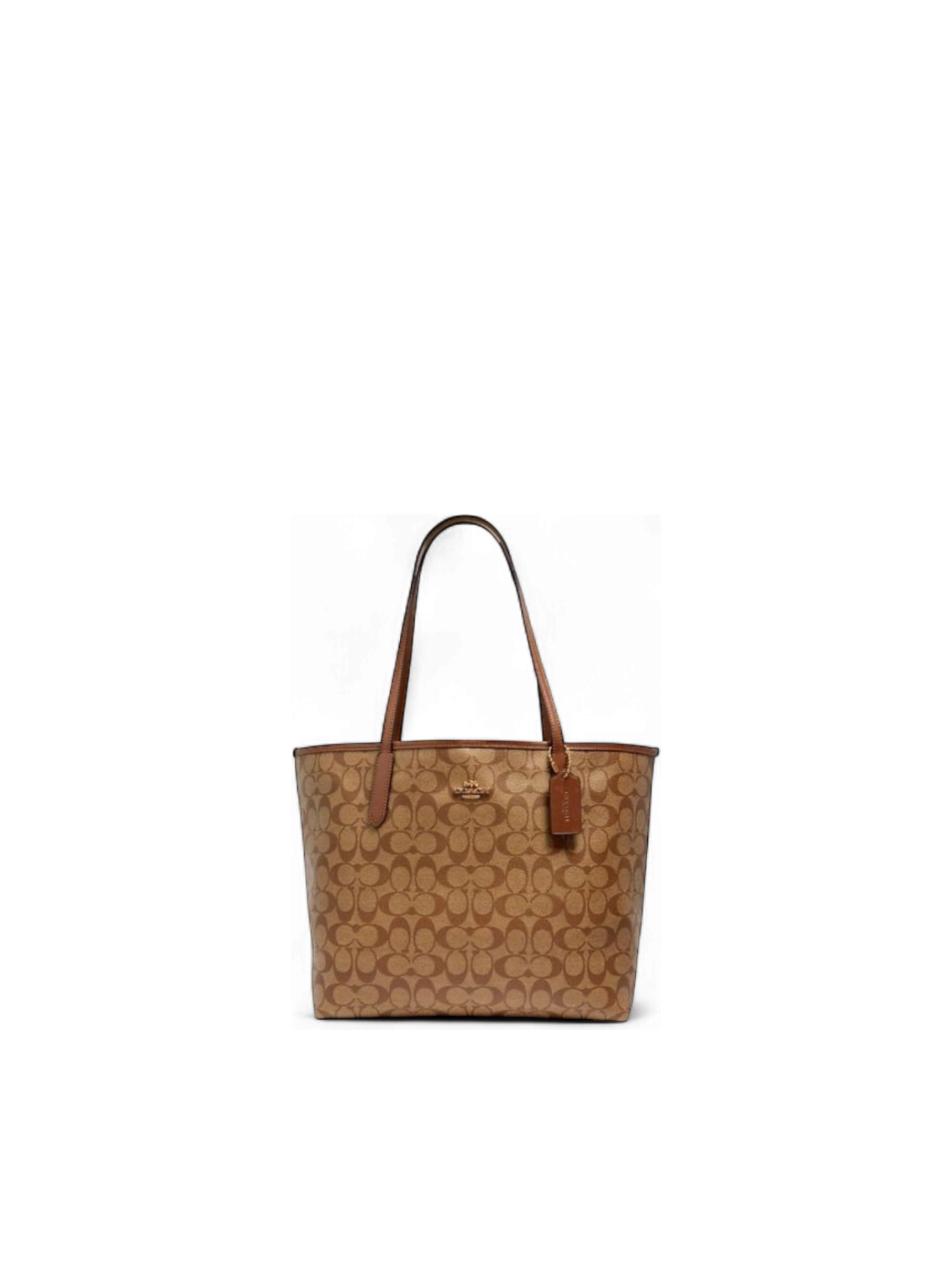 Cöach City Tote in Signature Canvas.