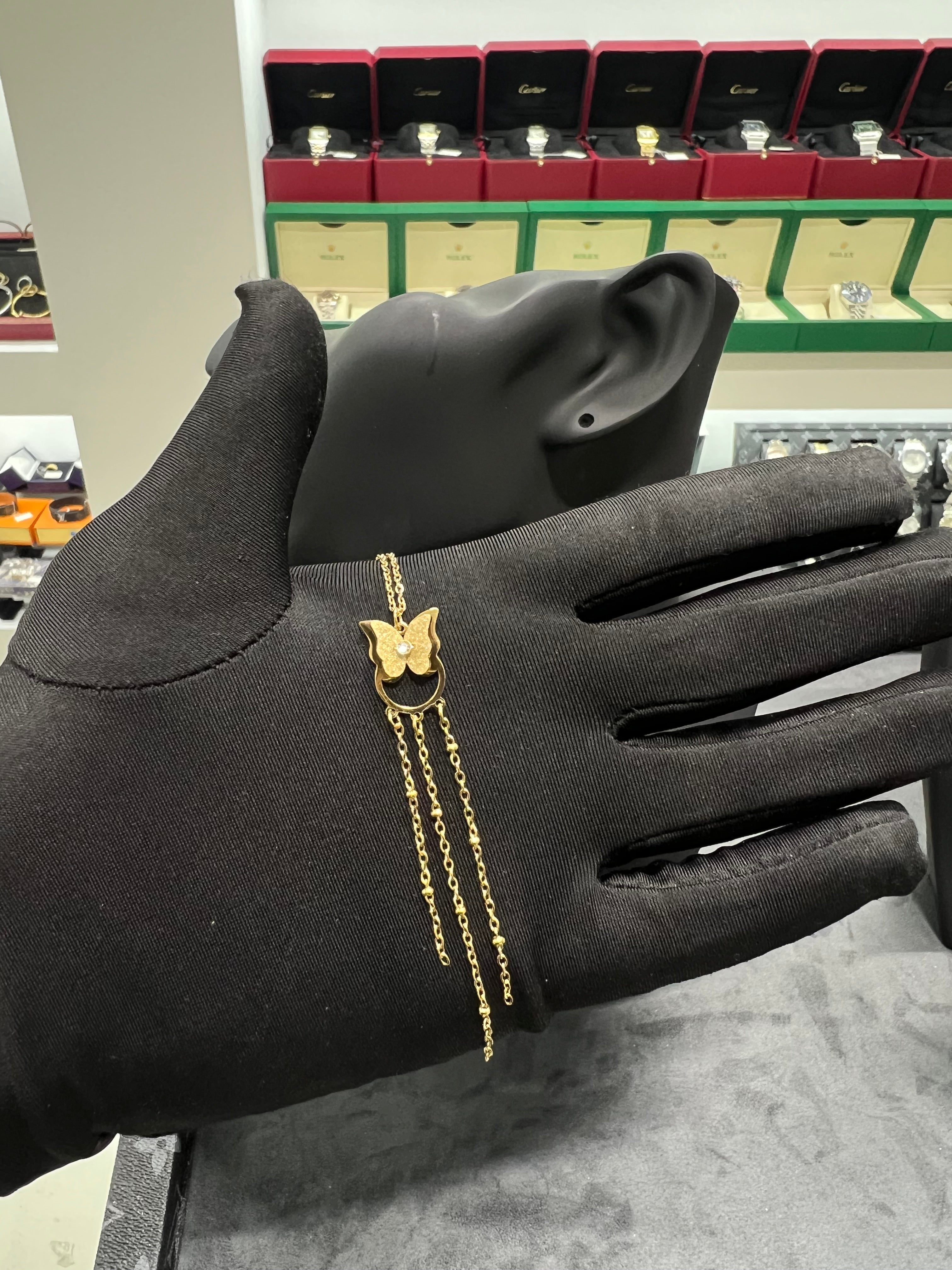 سلسال الفراشة المرصعه