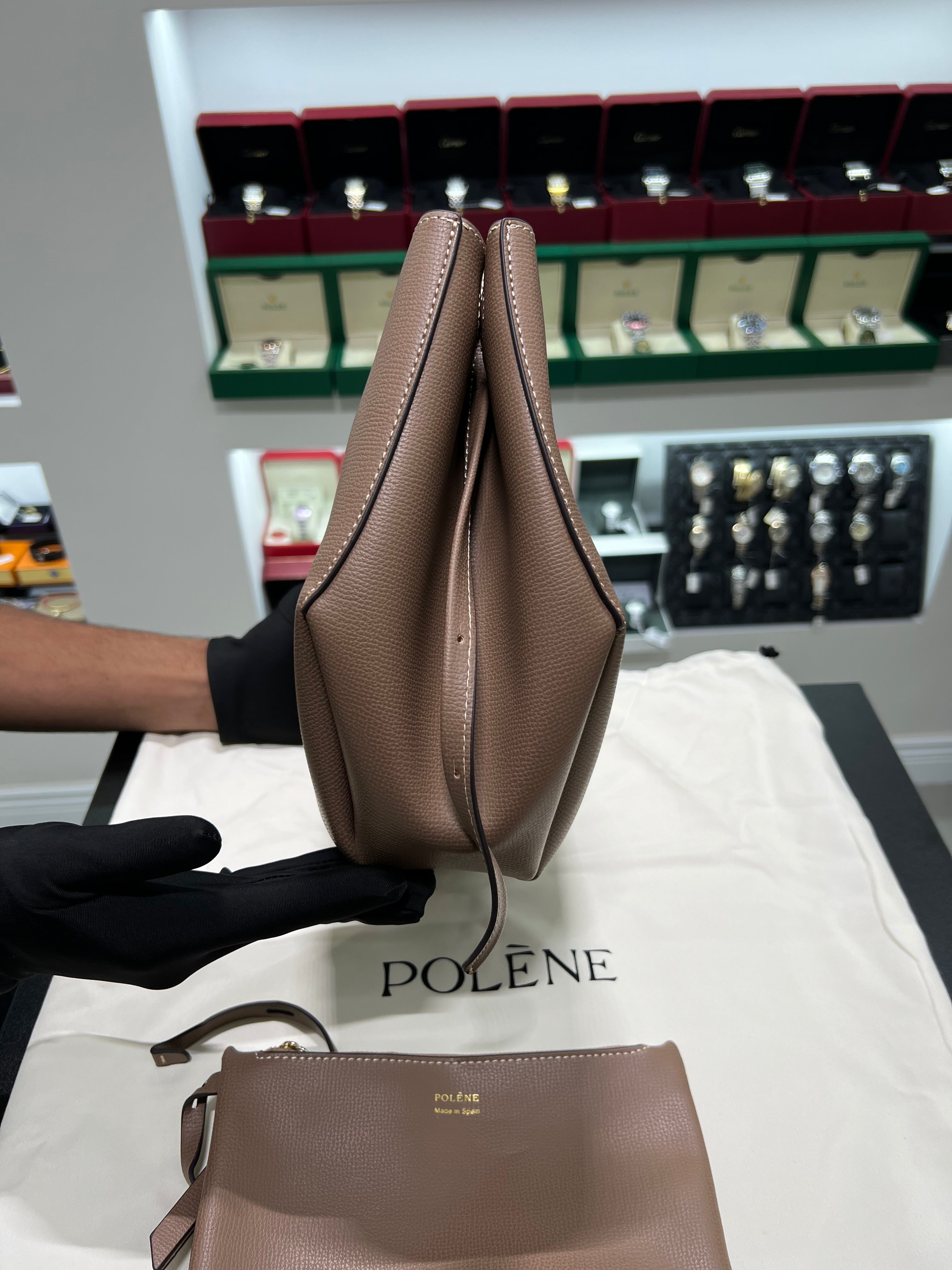 POLĒNĖ CYME small dark grey bag