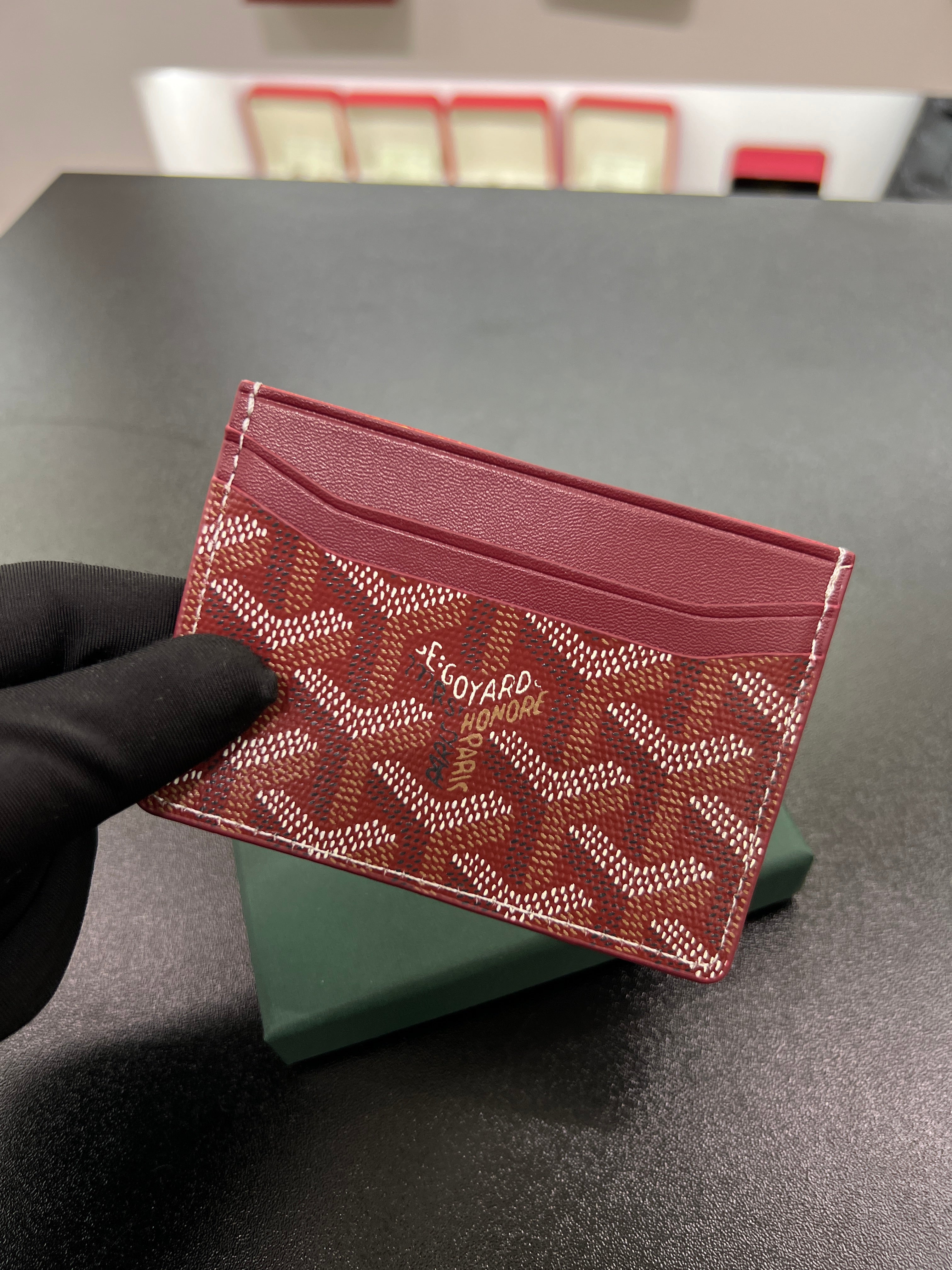 Saint-Sulpice Card Holder – Burgundy