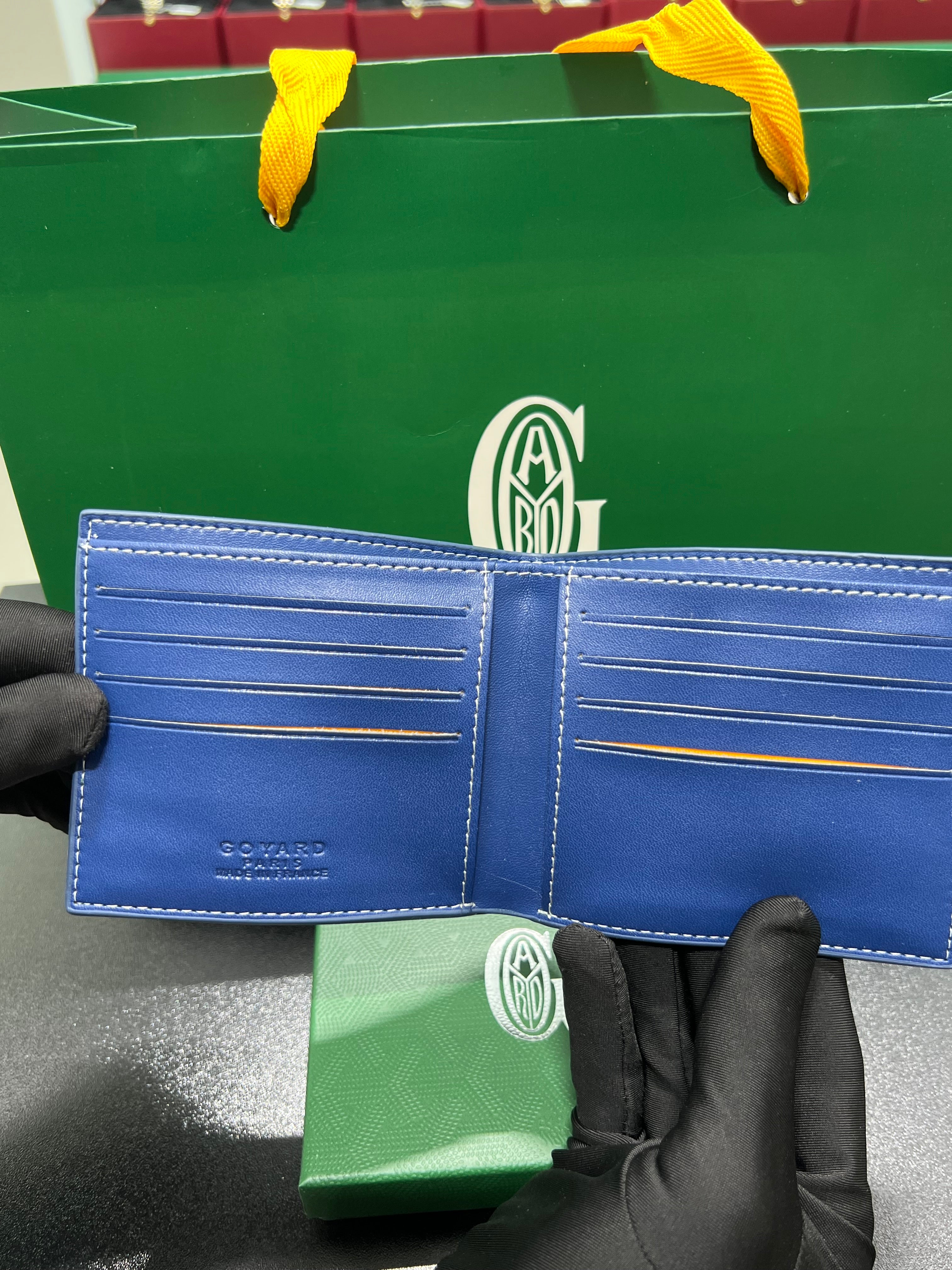 Goyard Wallet Victoire blue (men)