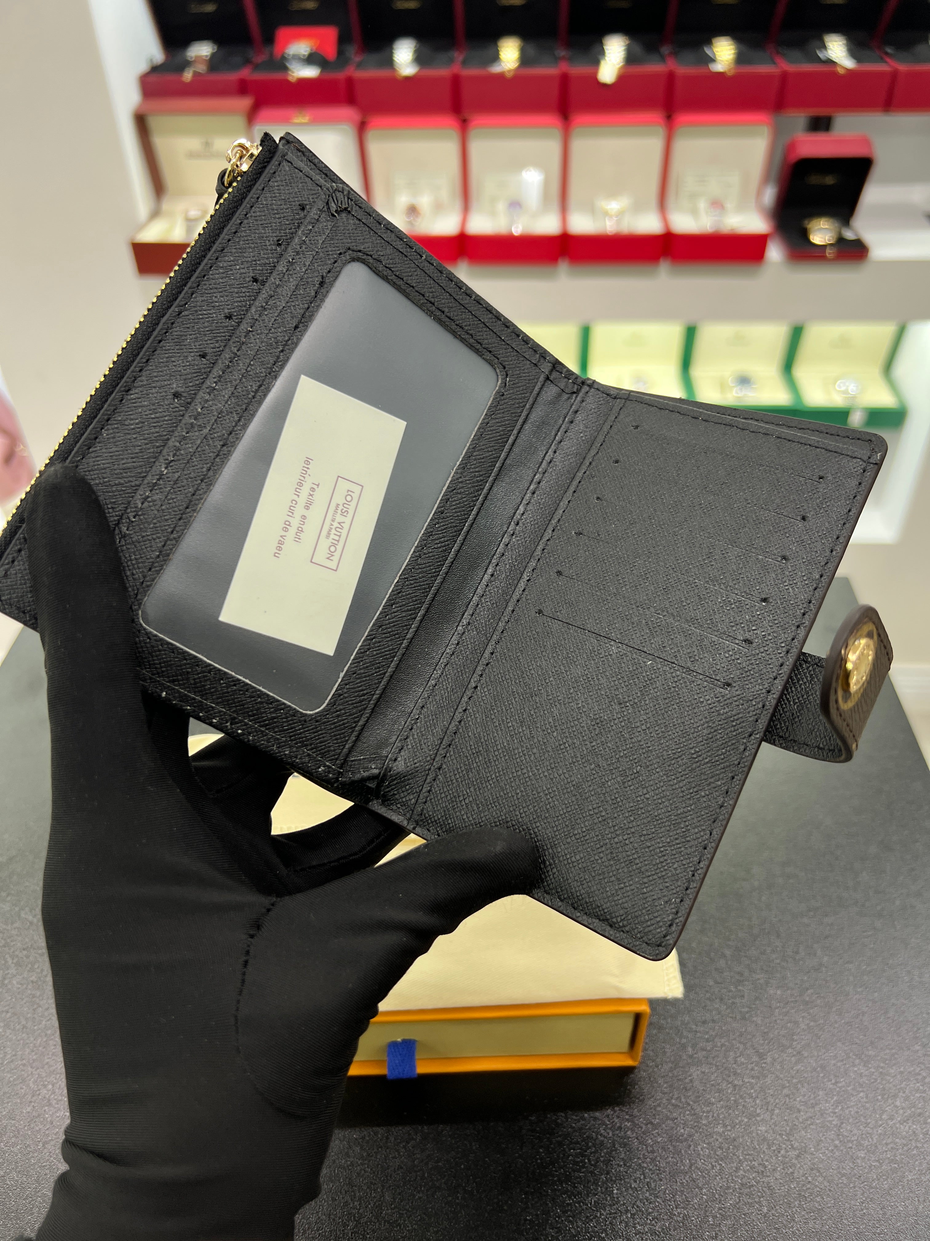 Victorine Wallet – Monogram Canvas (Black Interior)