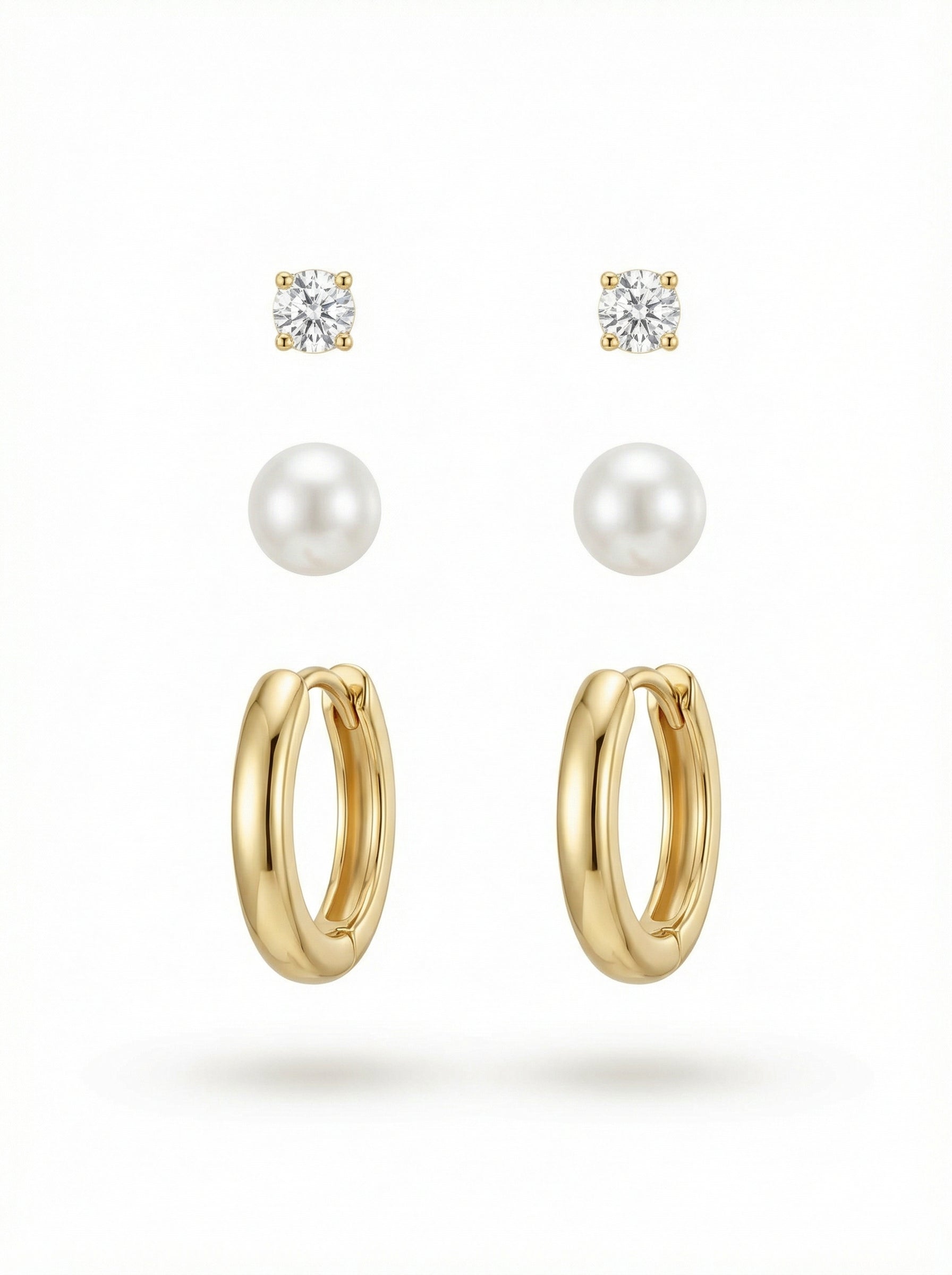 أقراط أذن التلاثيات لؤلؤ