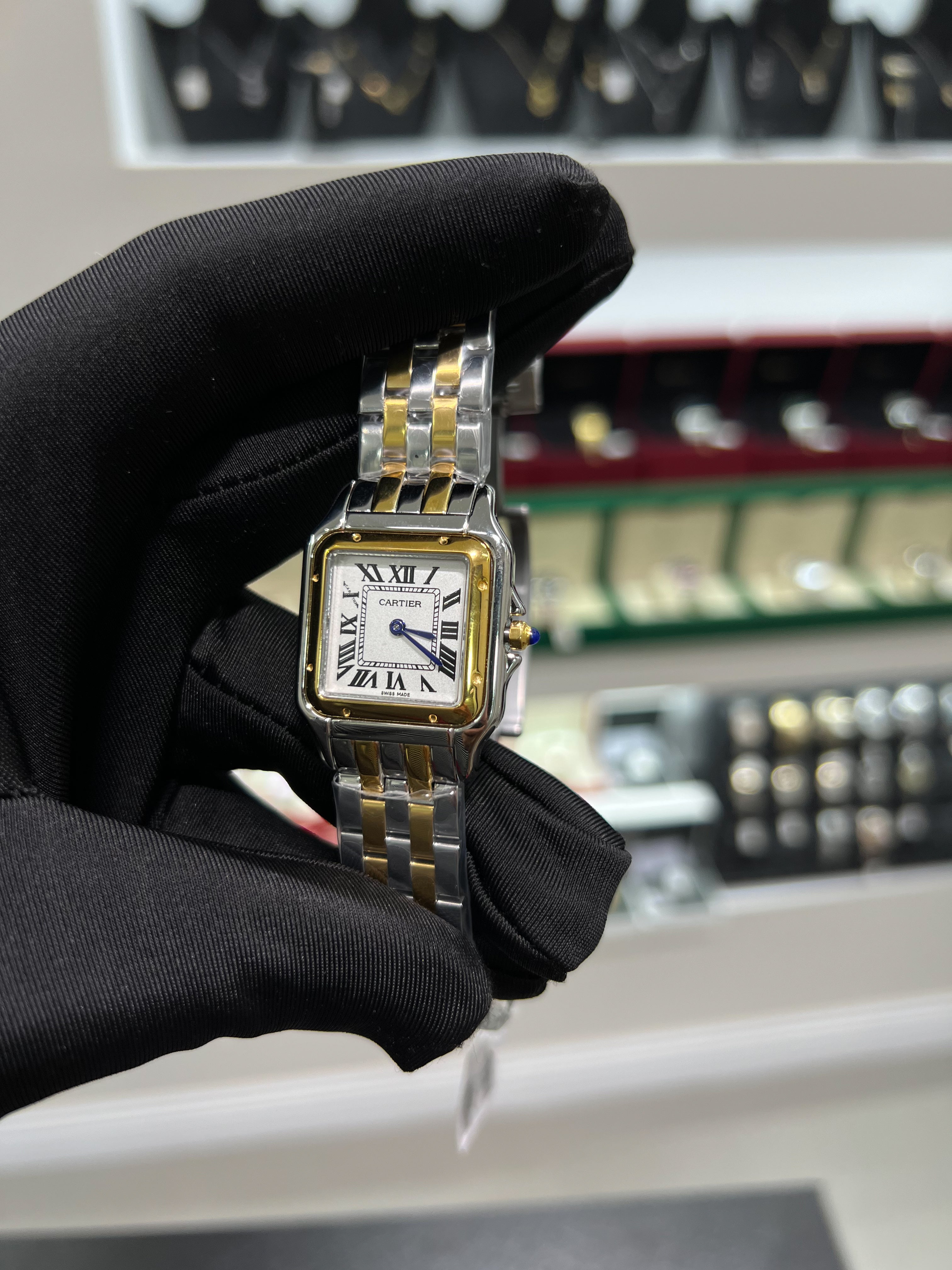 Cartiėr Panthère watch, gold and silver