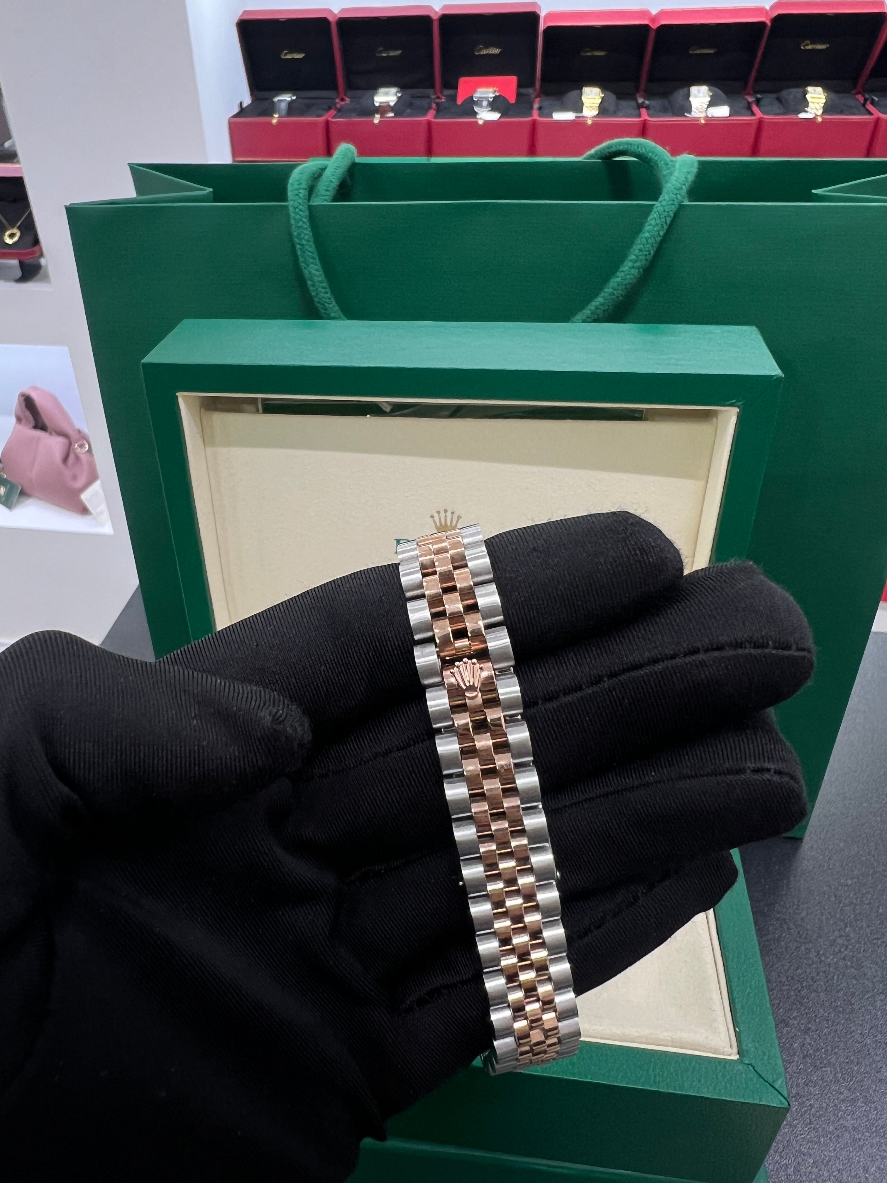 31 Green Dial Diamond Markers – Two Tone Jubilee