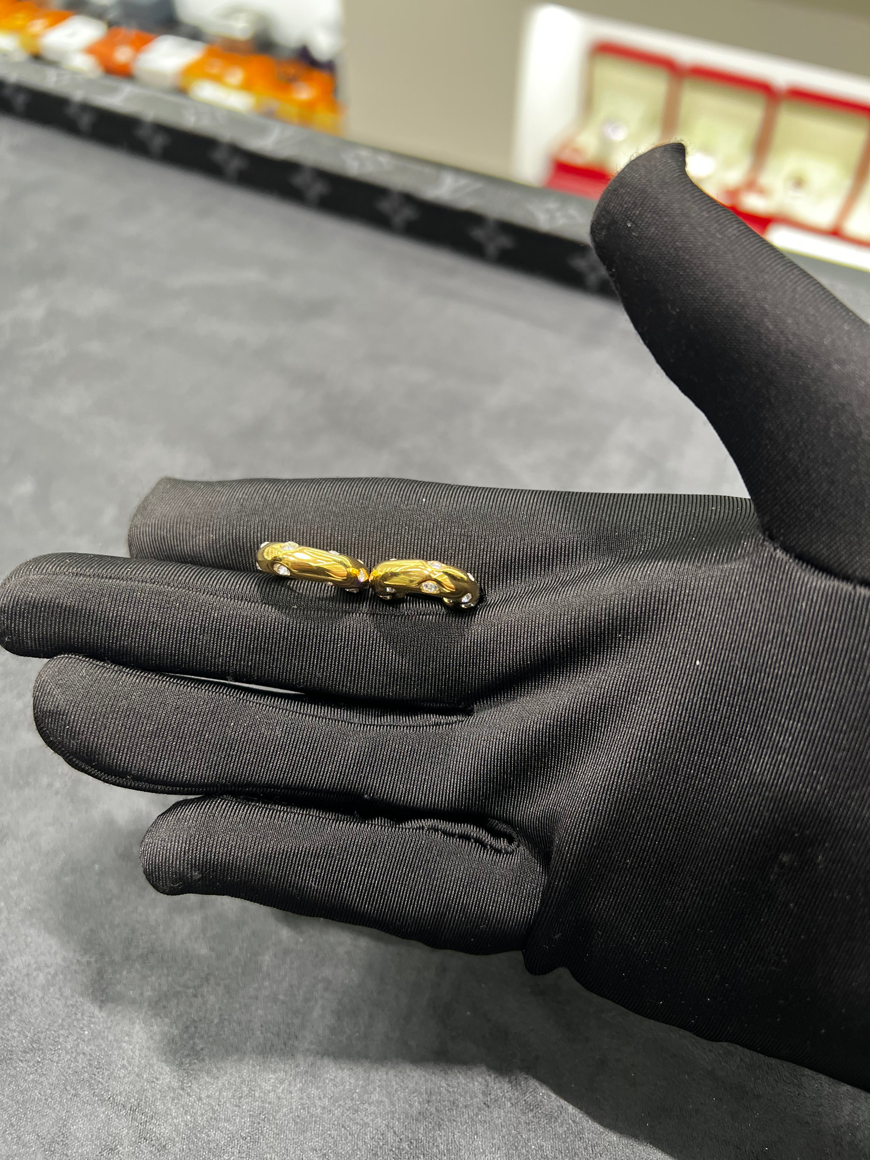 اقراط الحلقه المرصعه