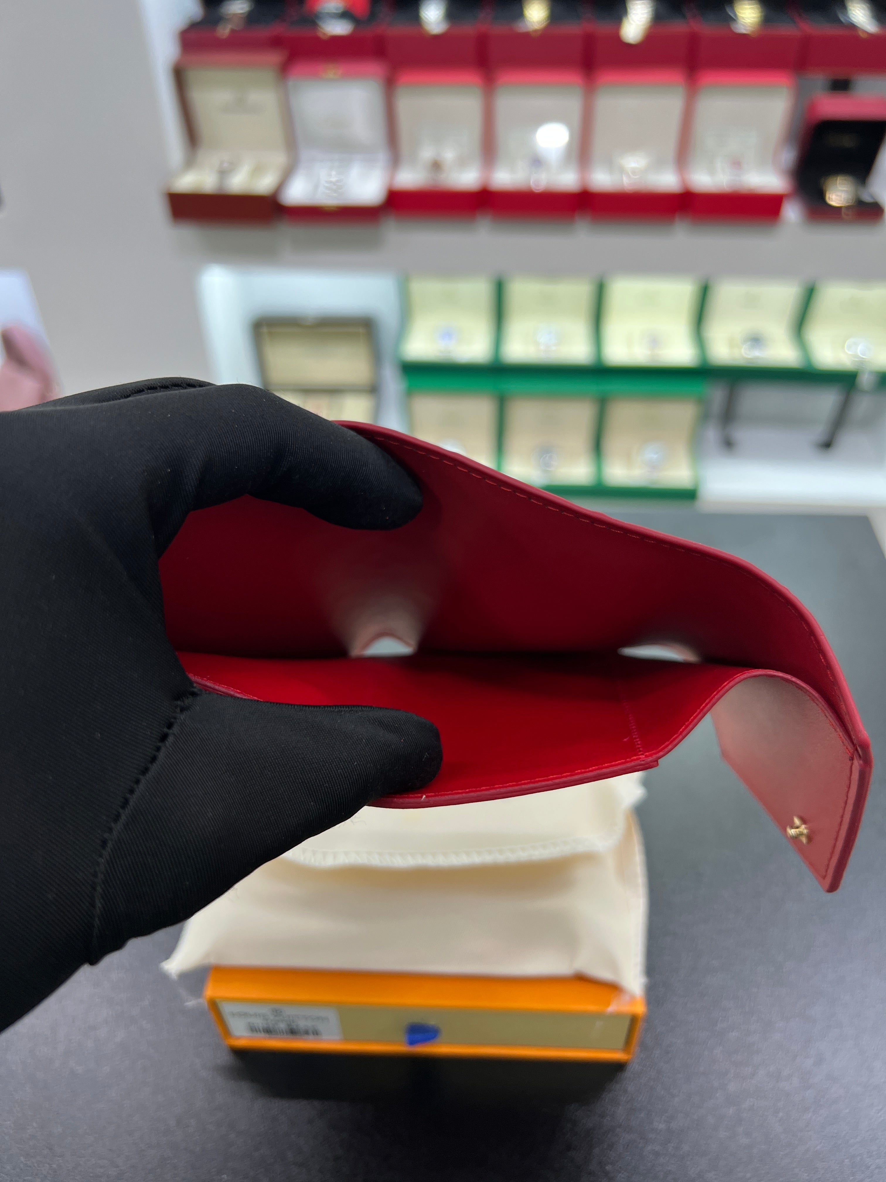 Victorine Wallet – Monogram Vernis (Red)