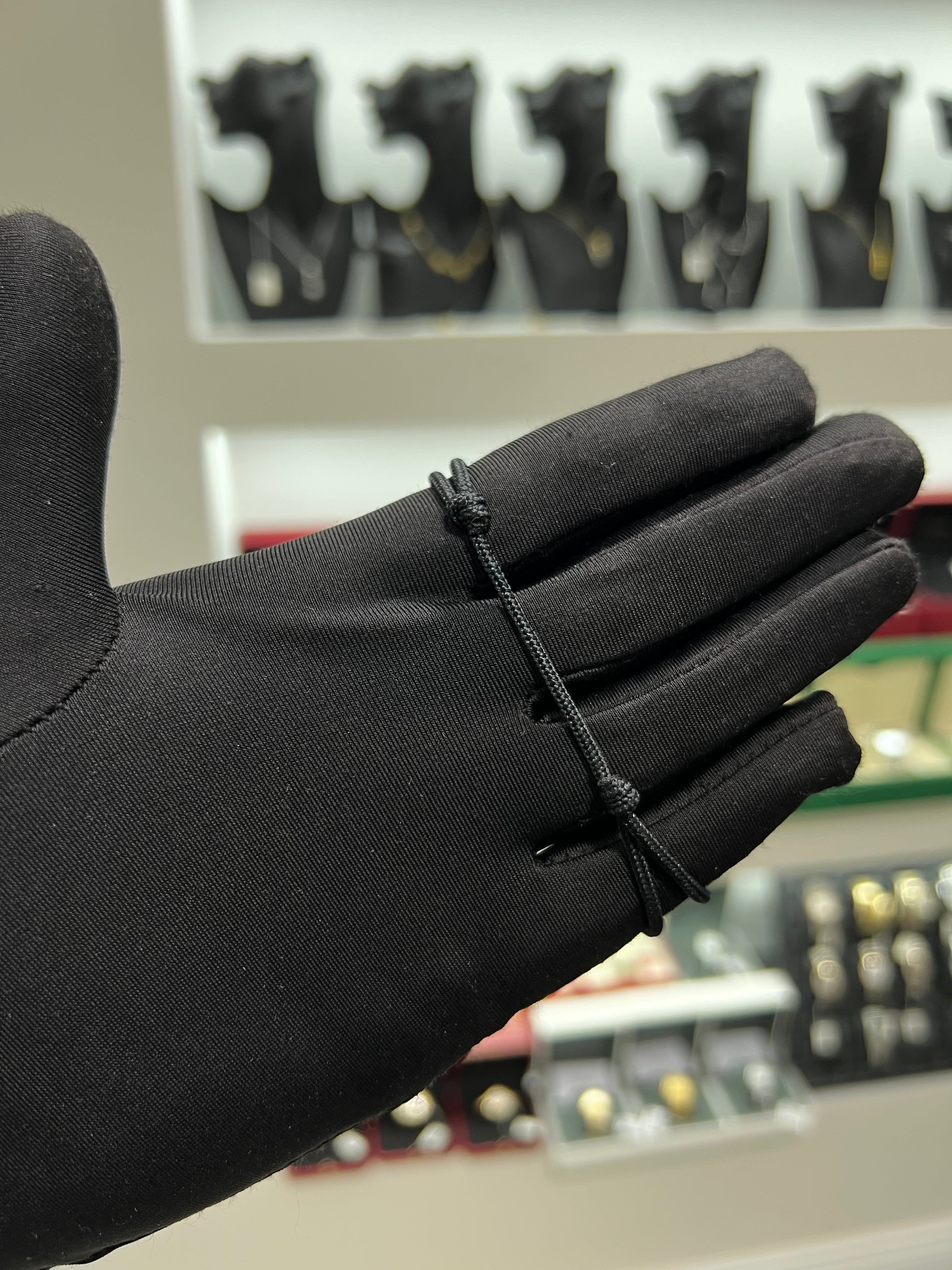 سوار خيط أرماني شعار المربع اسود