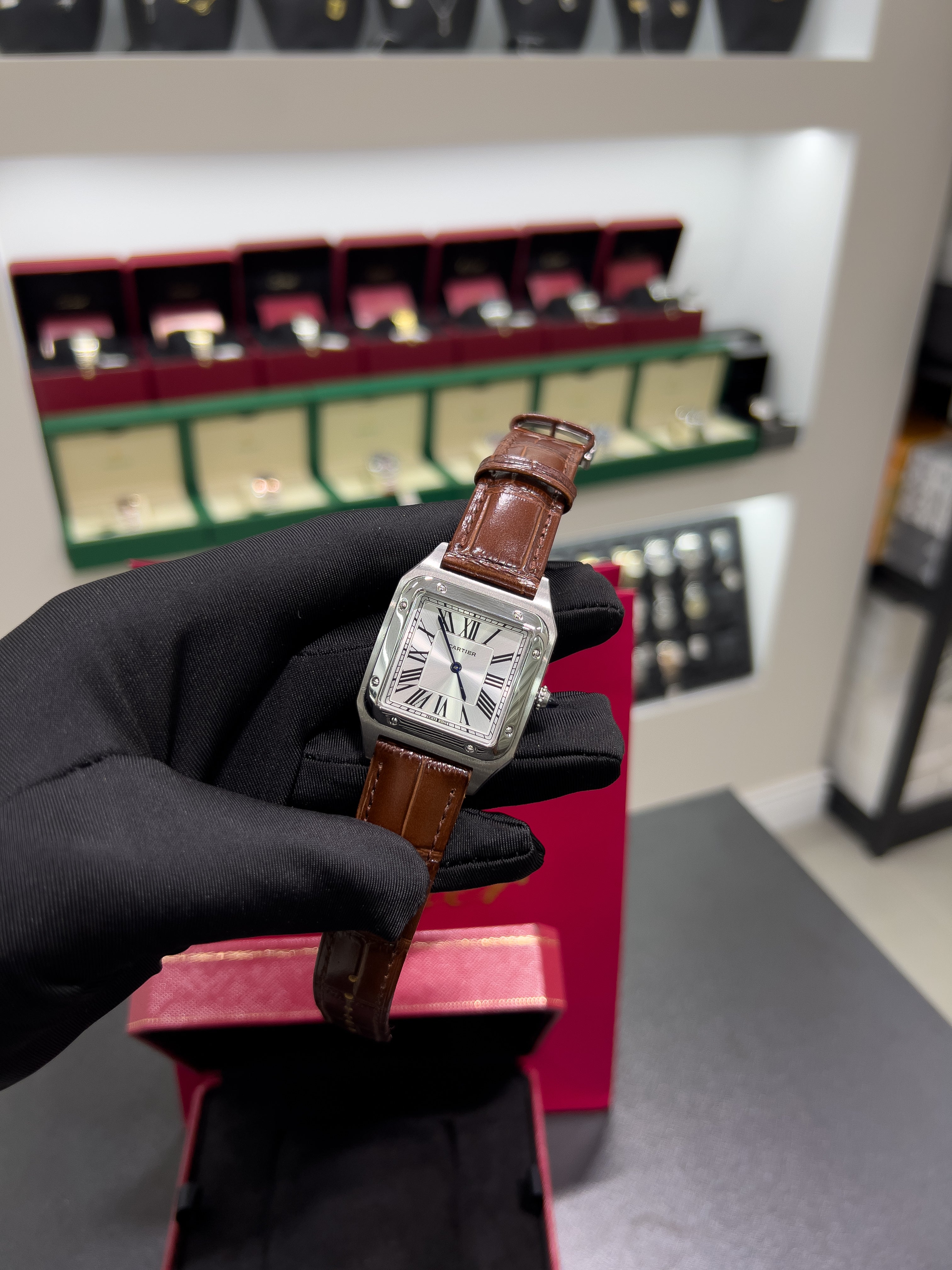 Santos brown leather