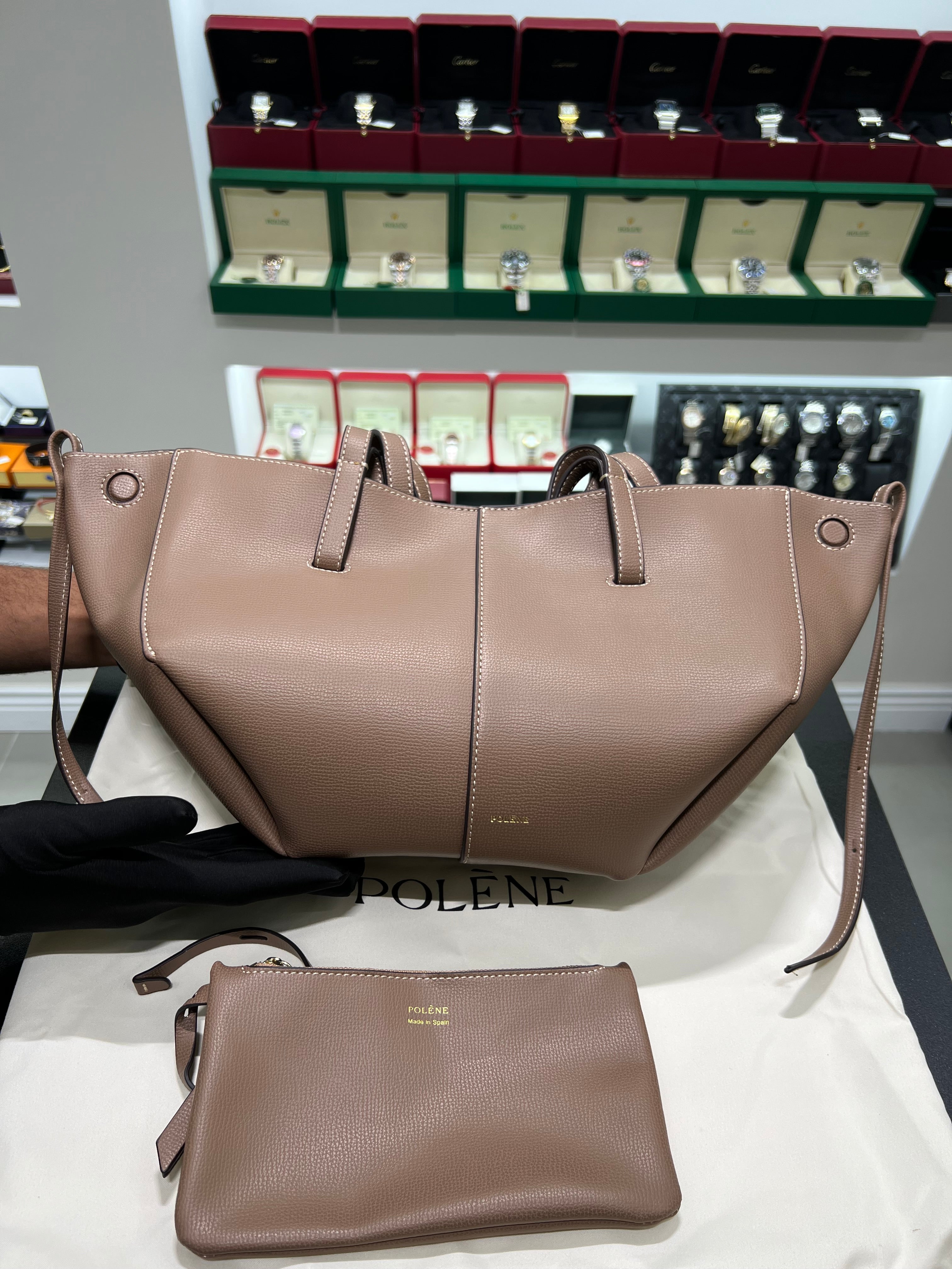 POLĒNĖ CYME small dark grey bag