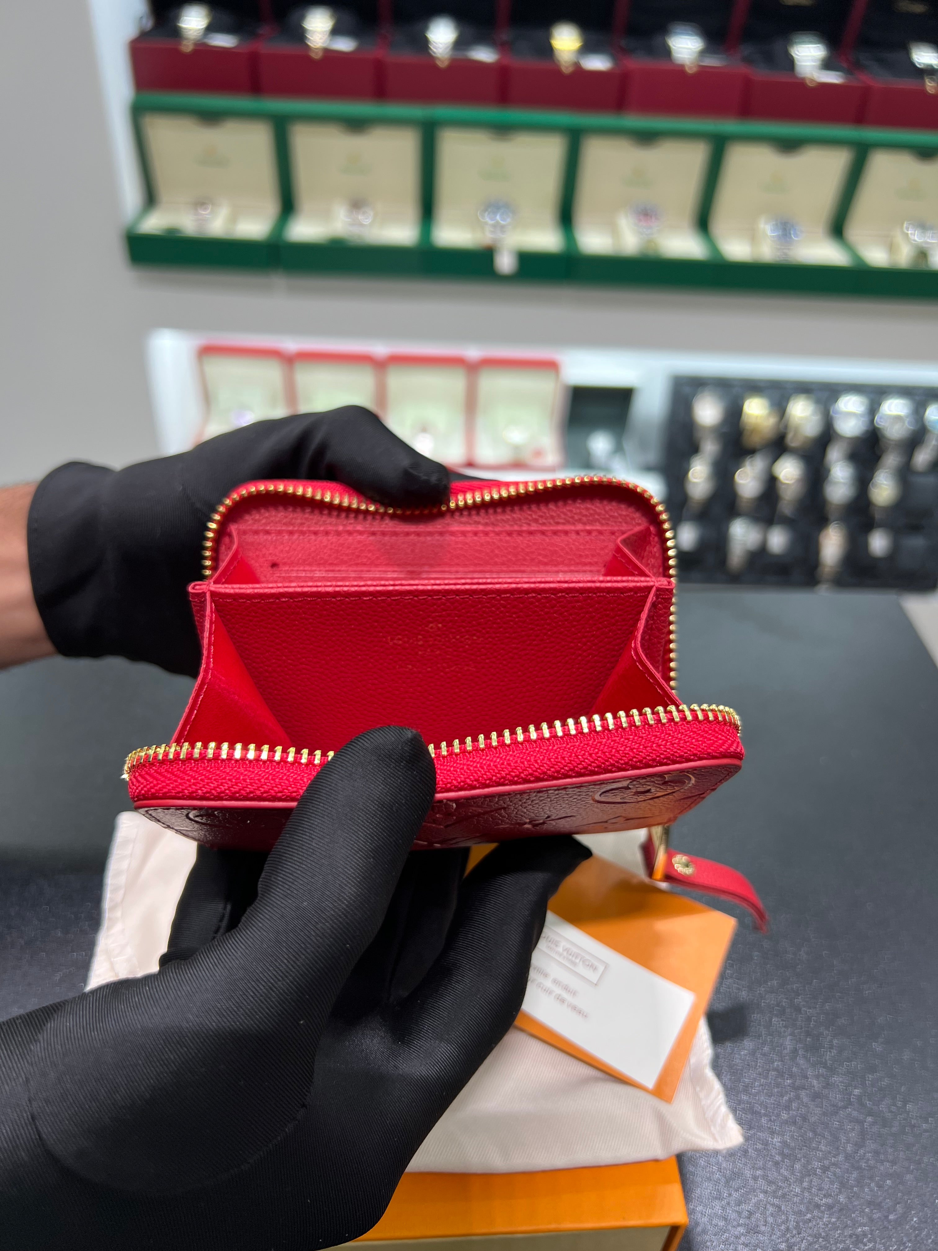 Monogram Empreinte red