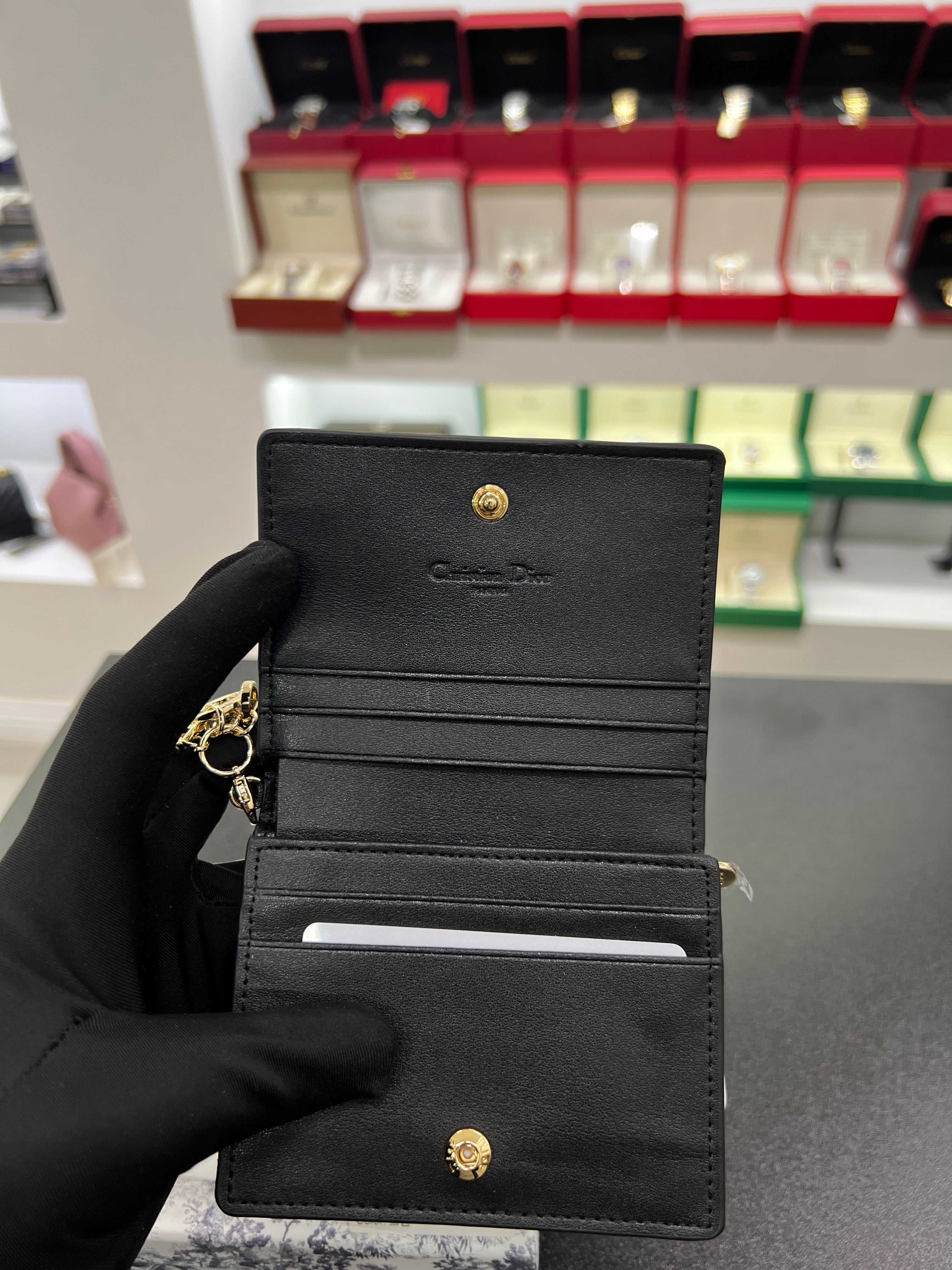 Lotus Wallet in Cannage Lambskin