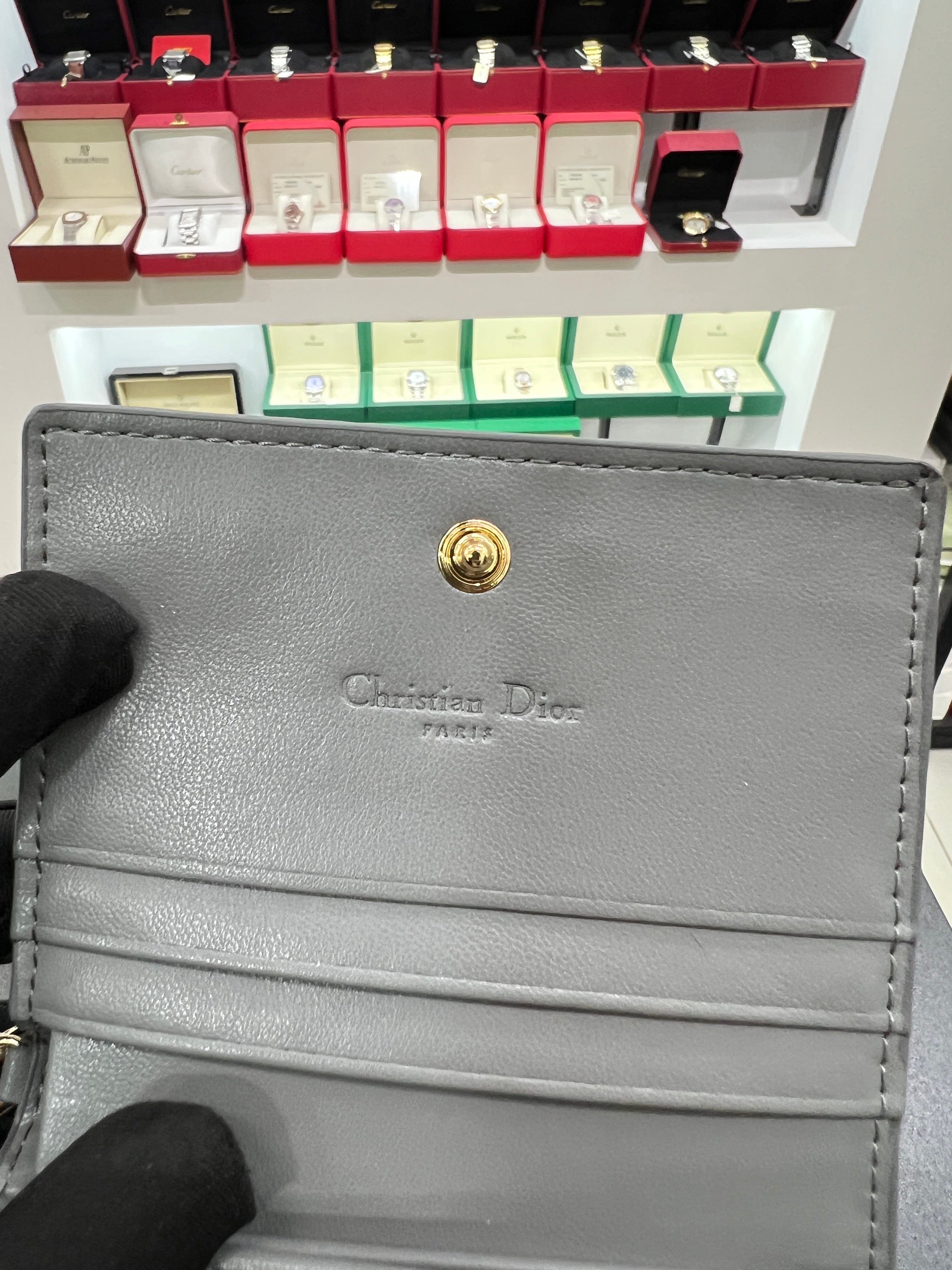 Lotus Wallet in Cannage Lambskin