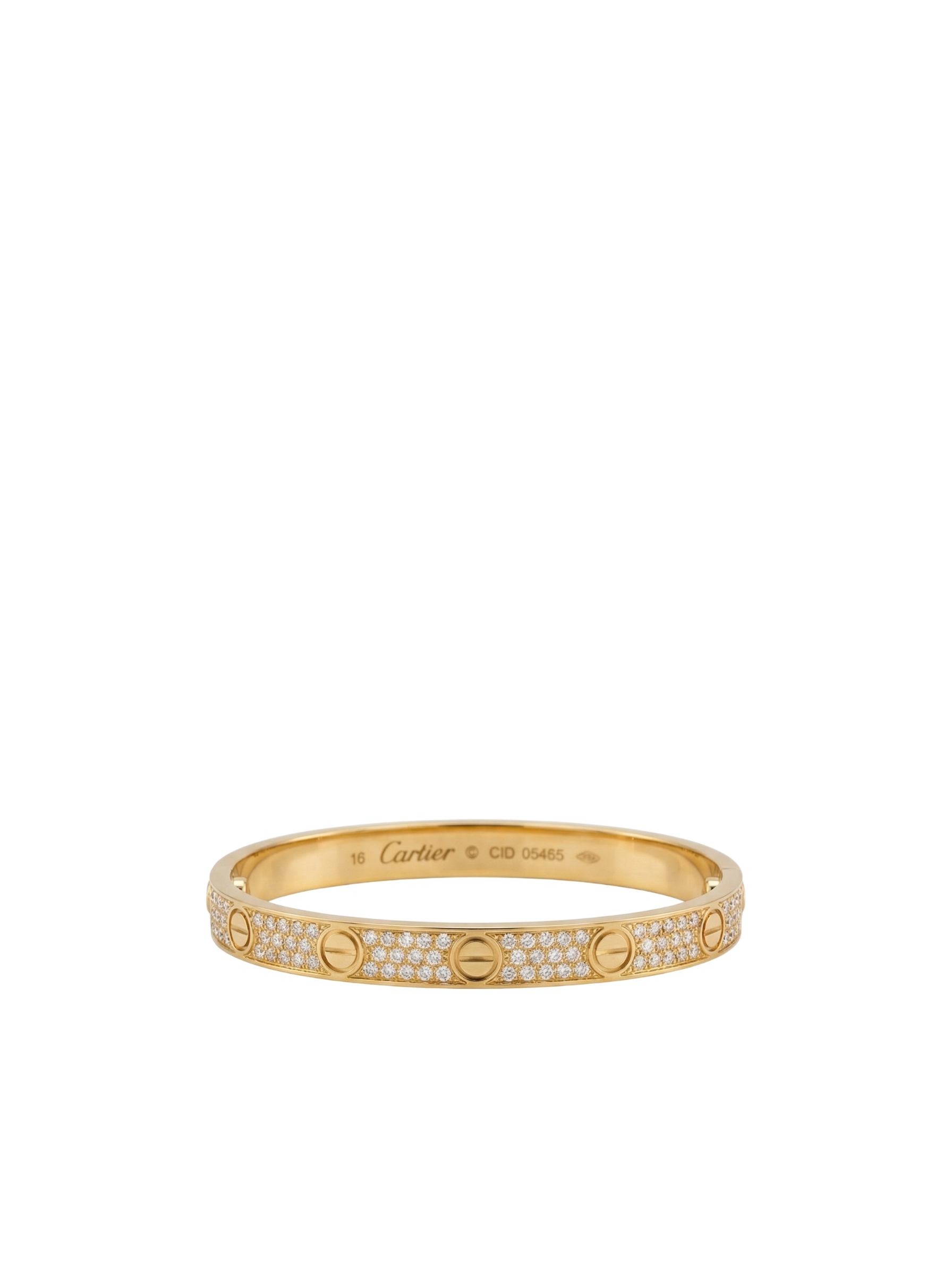 سوار Cartiėr LOVE دايموند ذهبي مقاس 16