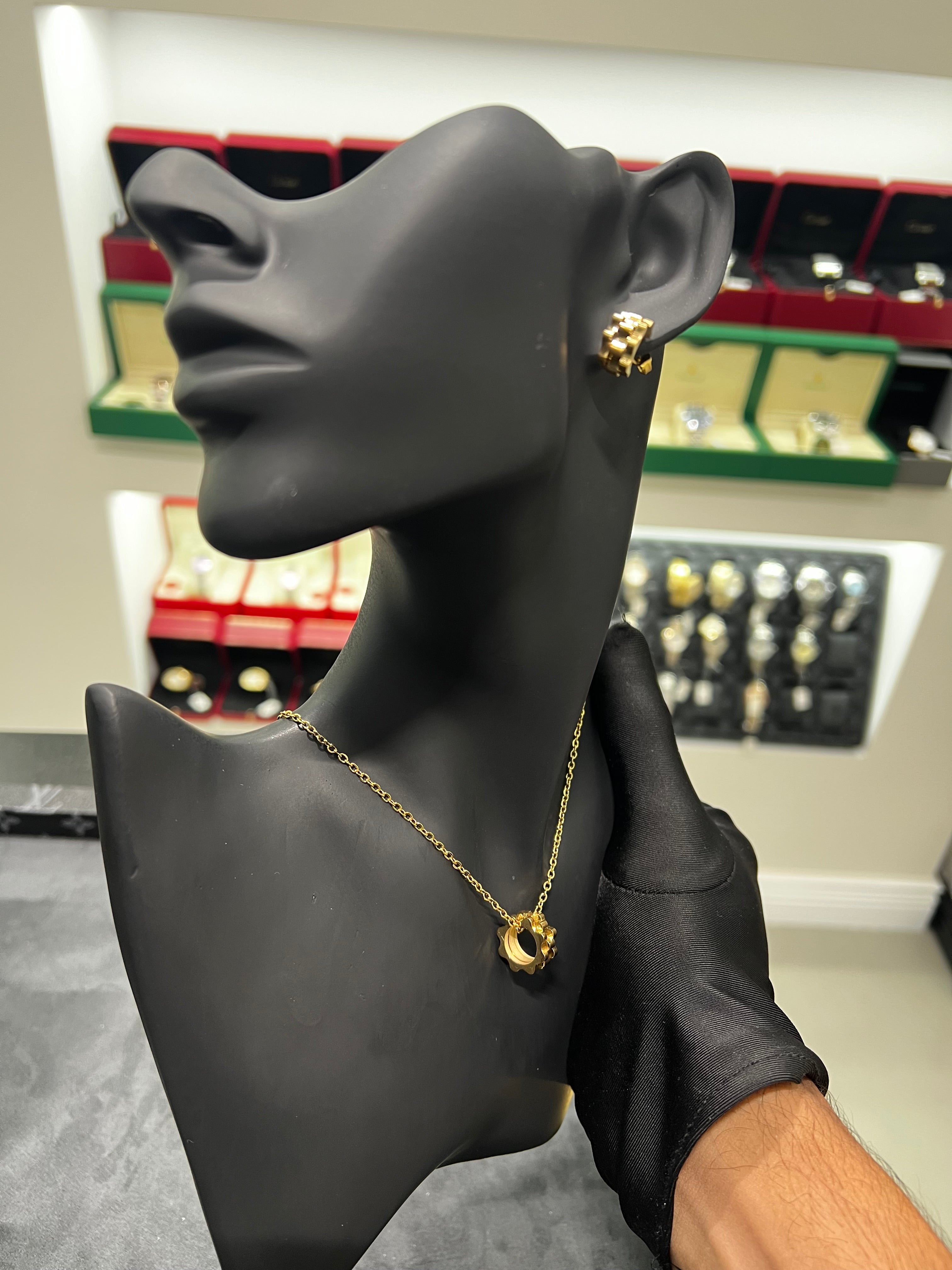 طقم رولكس الحلقه ذهبي