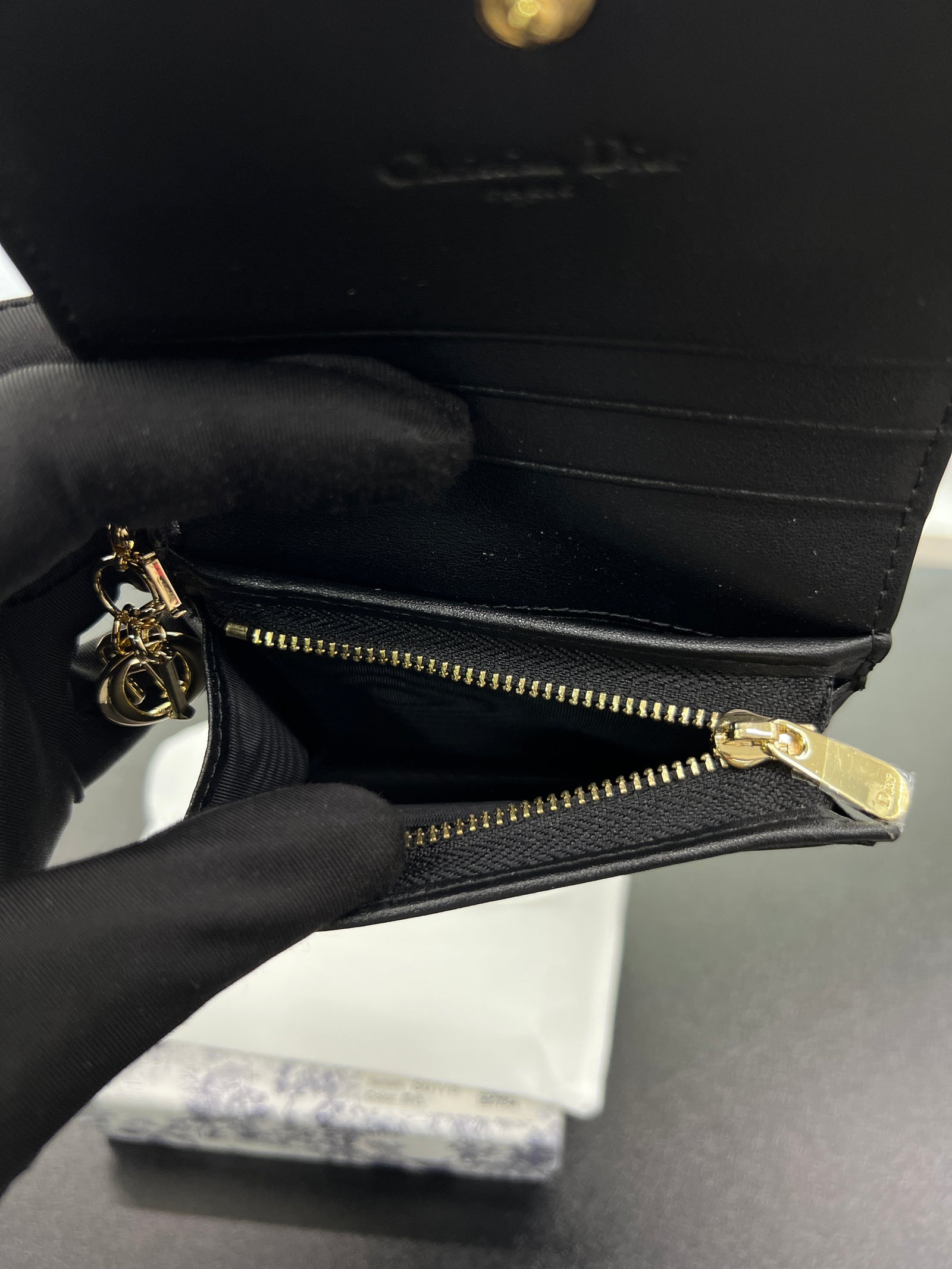 Lotus Wallet in Cannage Lambskin